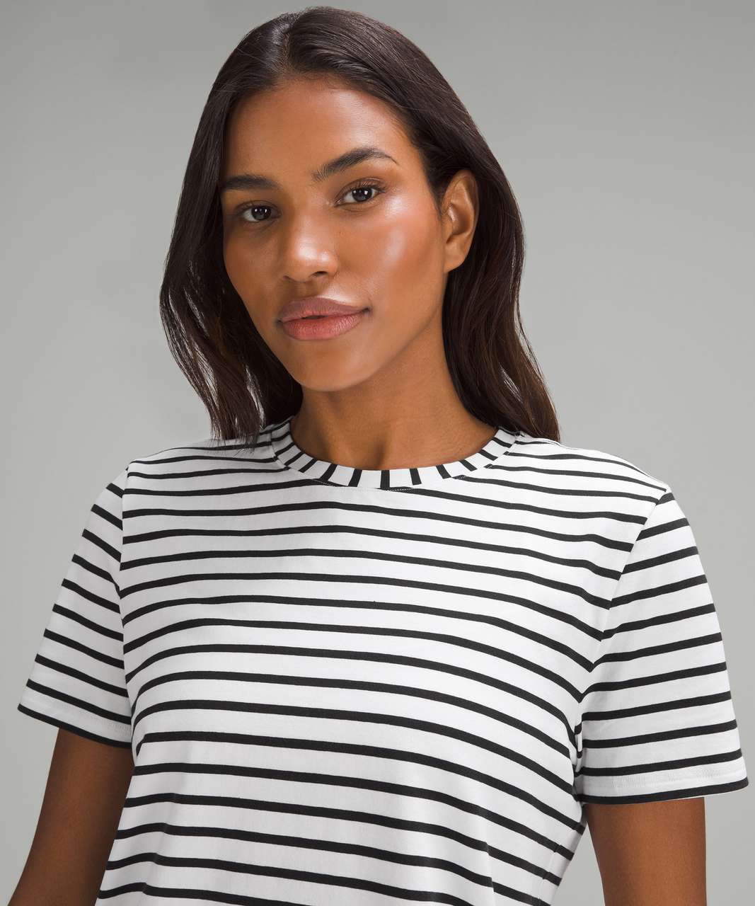 Lululemon Love Crewneck T-Shirt - Yachtie Stripe White Black