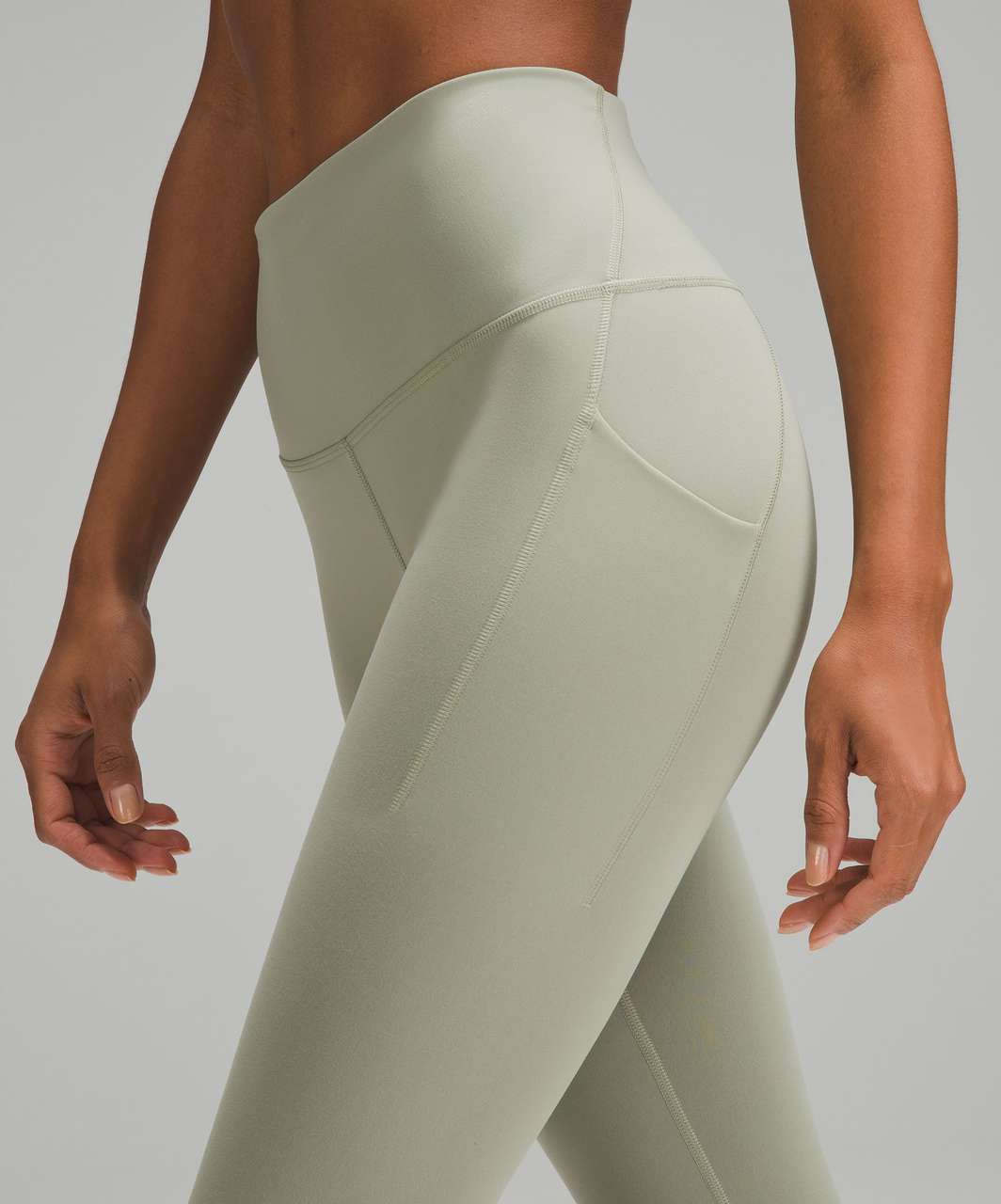 Lululemon Wunder Train High-Rise Tight with Pockets 25" - Laurel Green