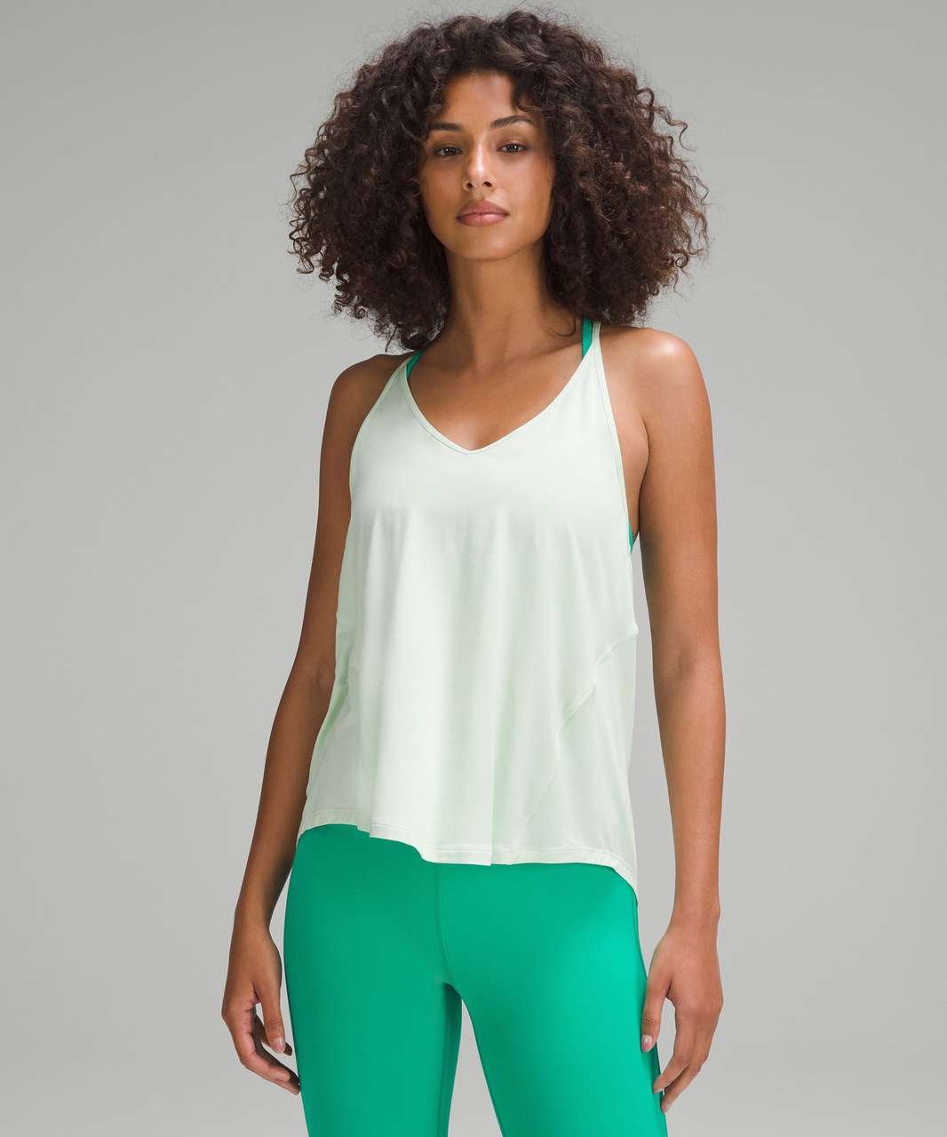 Lululemon Modal-Silk Yoga Tank Top - Kohlrabi Green - lulu fanatics