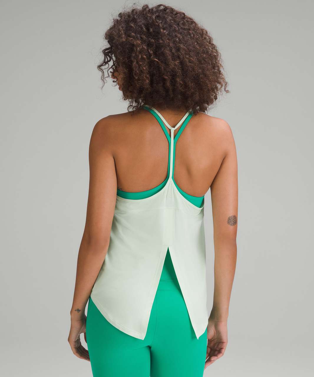 Lululemon Modal-Silk Yoga Tank Top - Kohlrabi Green - lulu fanatics