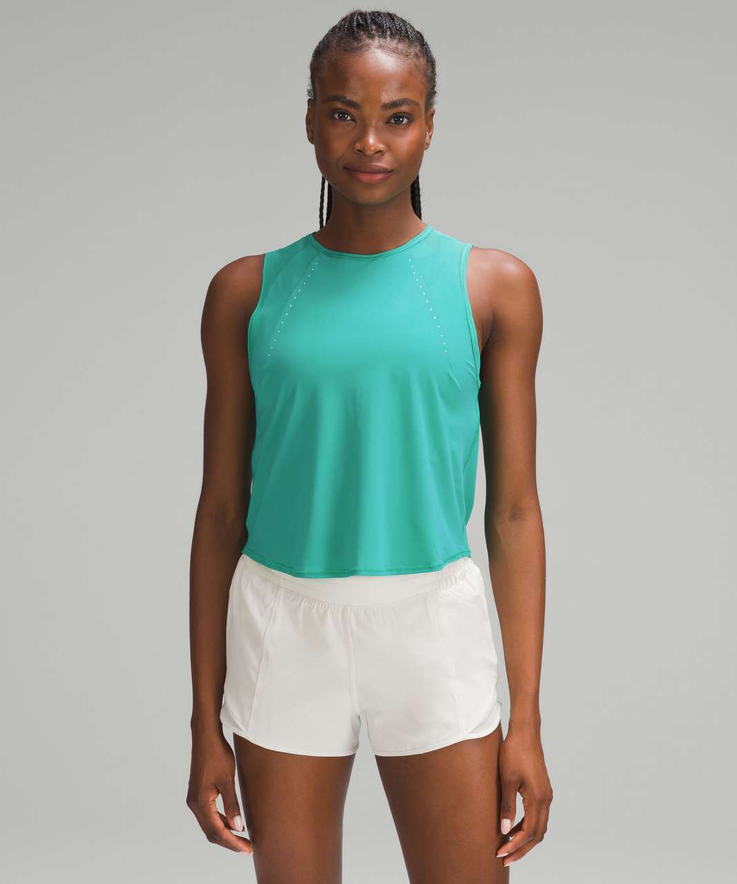 Lululemon Sculpt Cropped Tank Top - Kelly Green - lulu fanatics