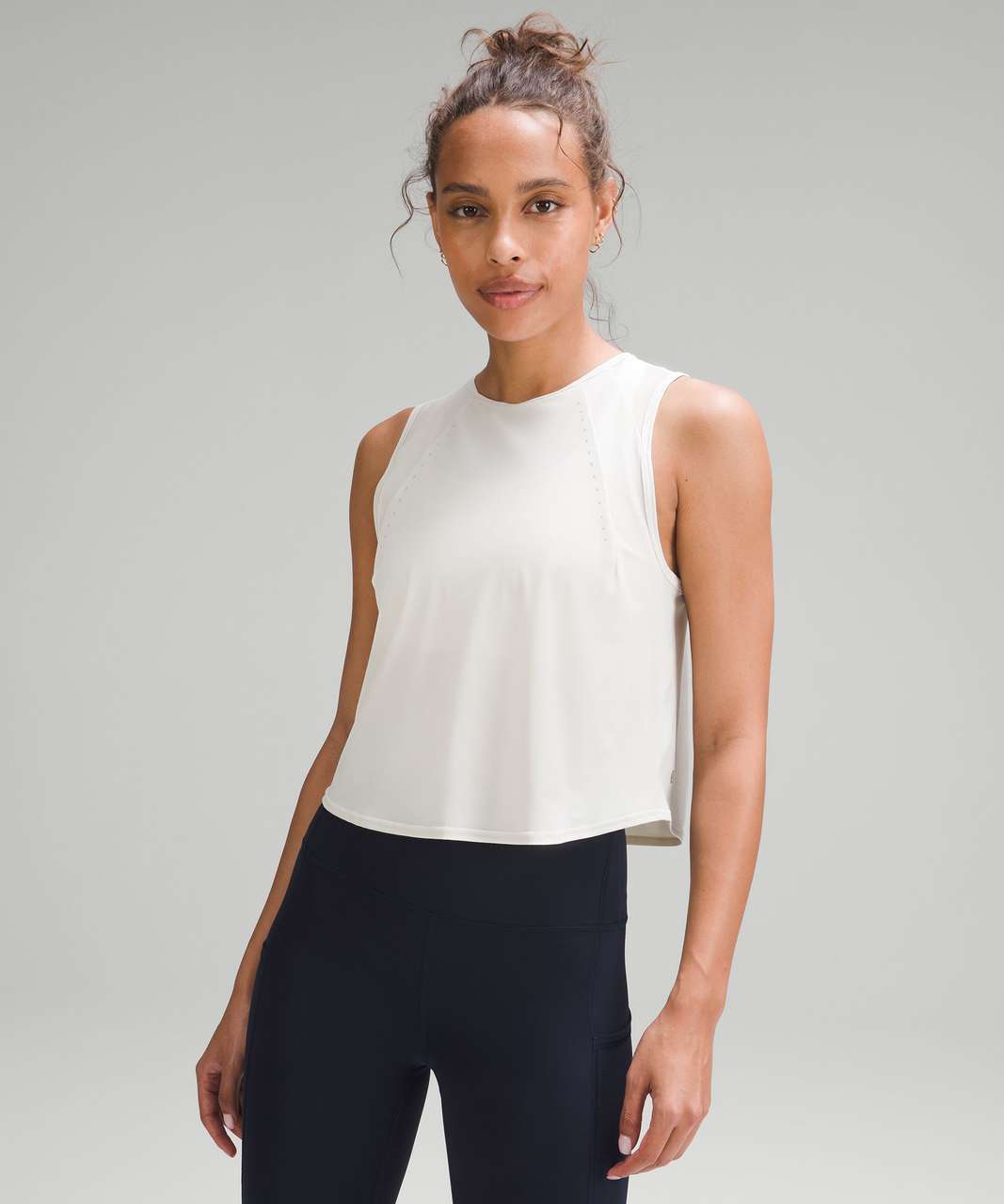 Lululemon Sculpt Cropped Tank Top - Bone