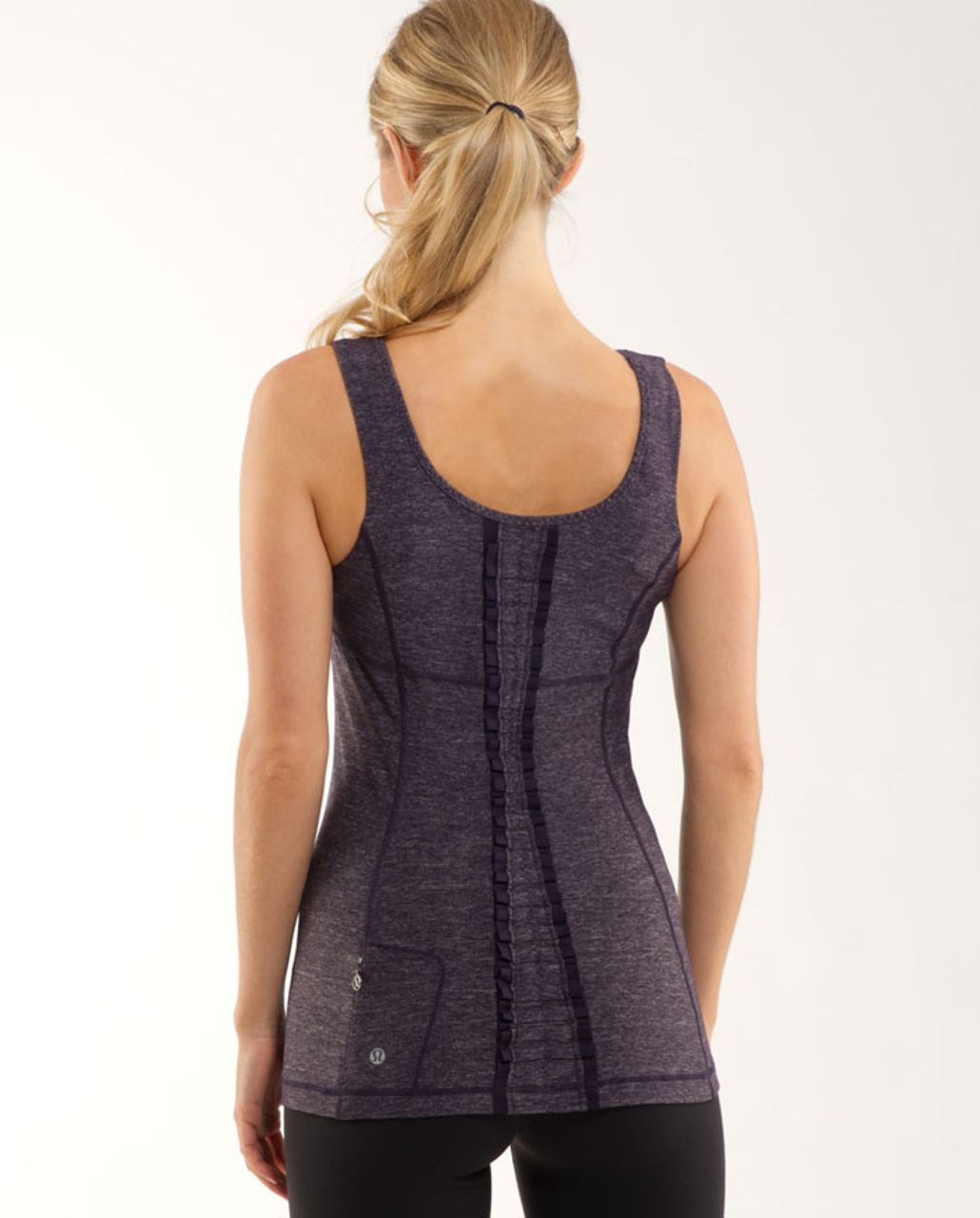 Lululemon Run Free Tank - Heathered Black Swan