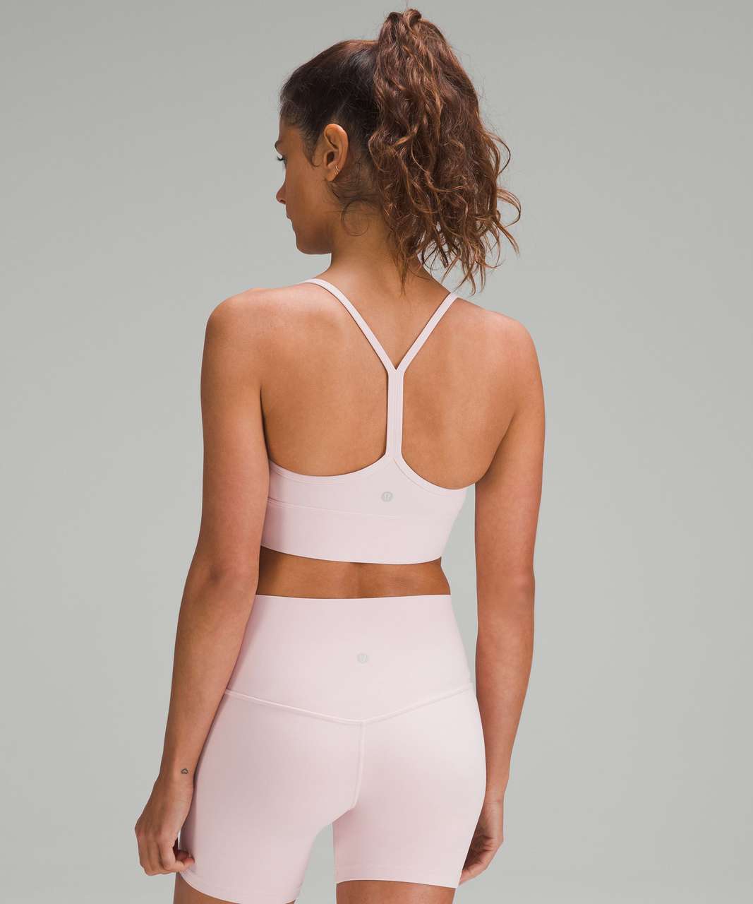 Lululemon In Alignment Longline Bra *Light Support, B/C Cup - Pink Peony -  lulu fanatics