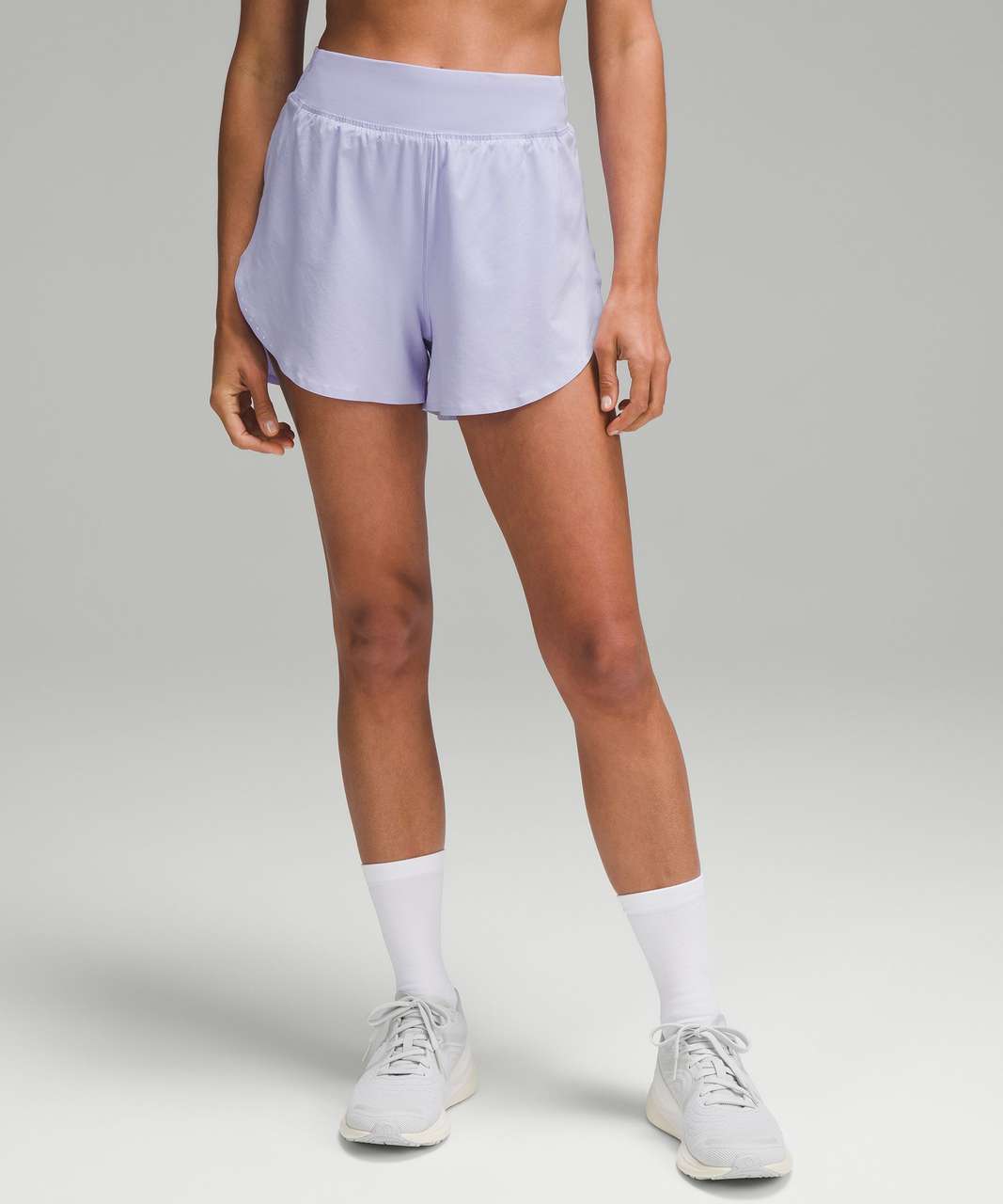 Lululemon Fast and Free Reflective High-Rise Classic-Fit Short 3" - Lilac Smoke