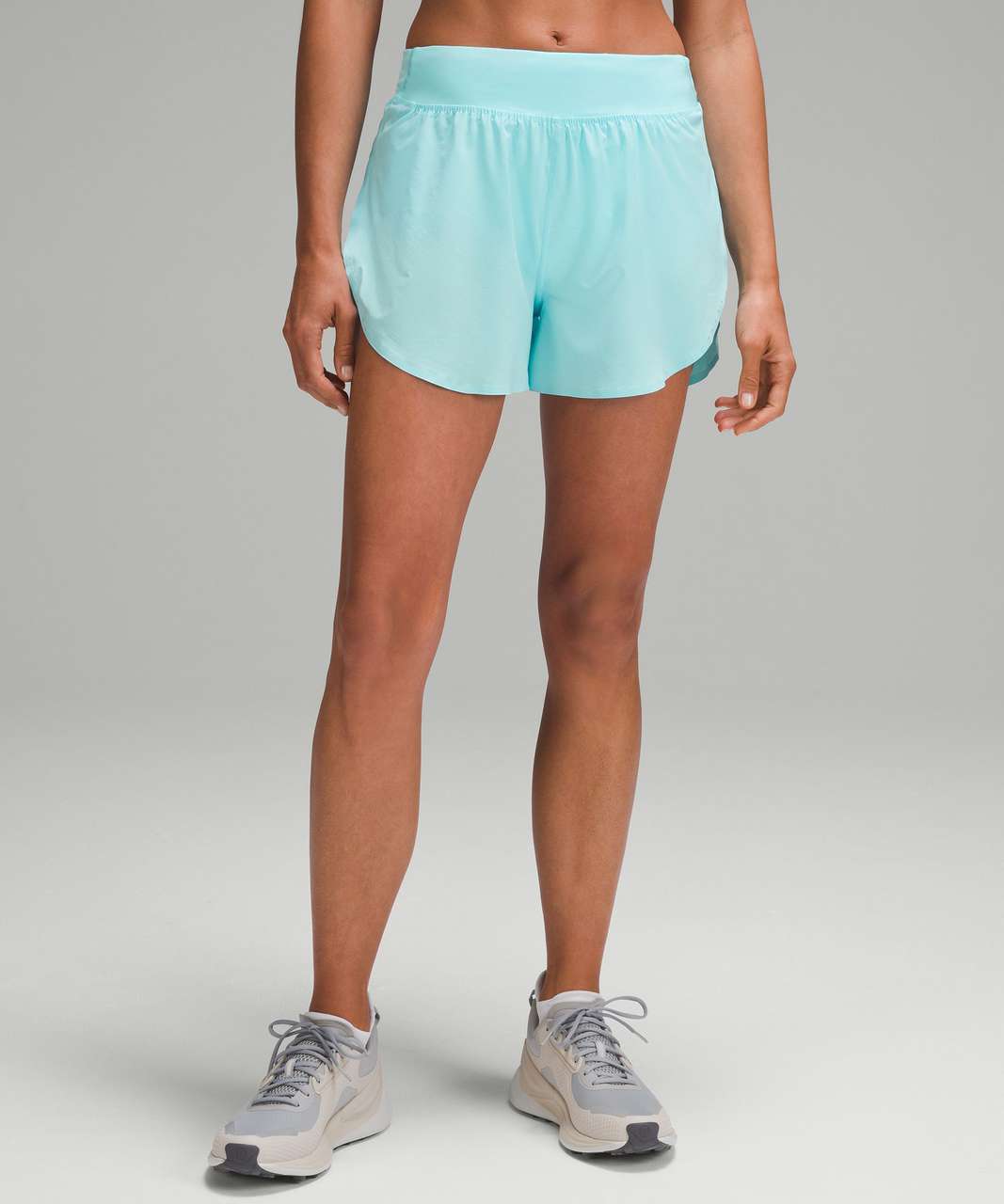 Lululemon Fast and Free Reflective High-Rise Classic-Fit Short 3" - Cyan Blue