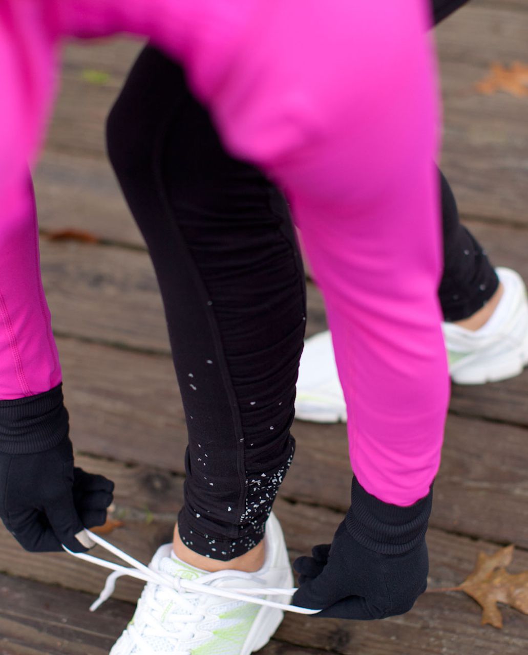 Lululemon Run: Turn Around Tight - Heathered Black - lulu fanatics