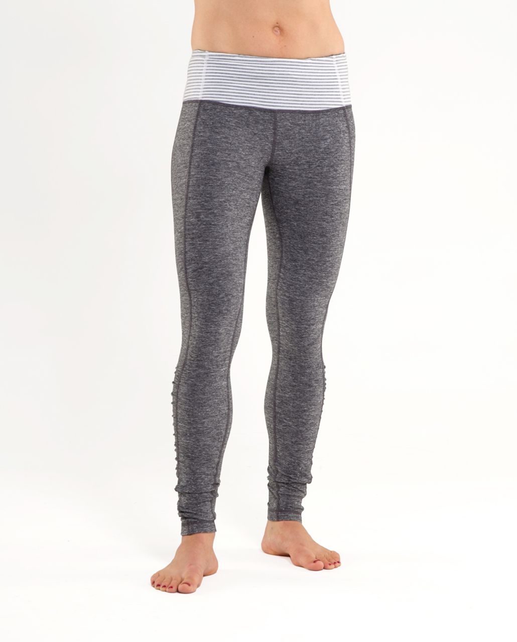 Lululemon Run: Turn Around Tight - Heathered Black - lulu fanatics