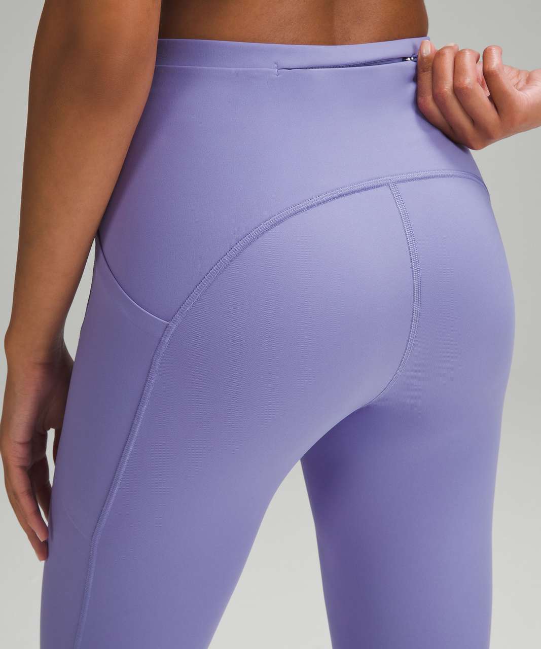 Lululemon Women Run Top Speed Cropped Leggings Size 6 Purple Pink