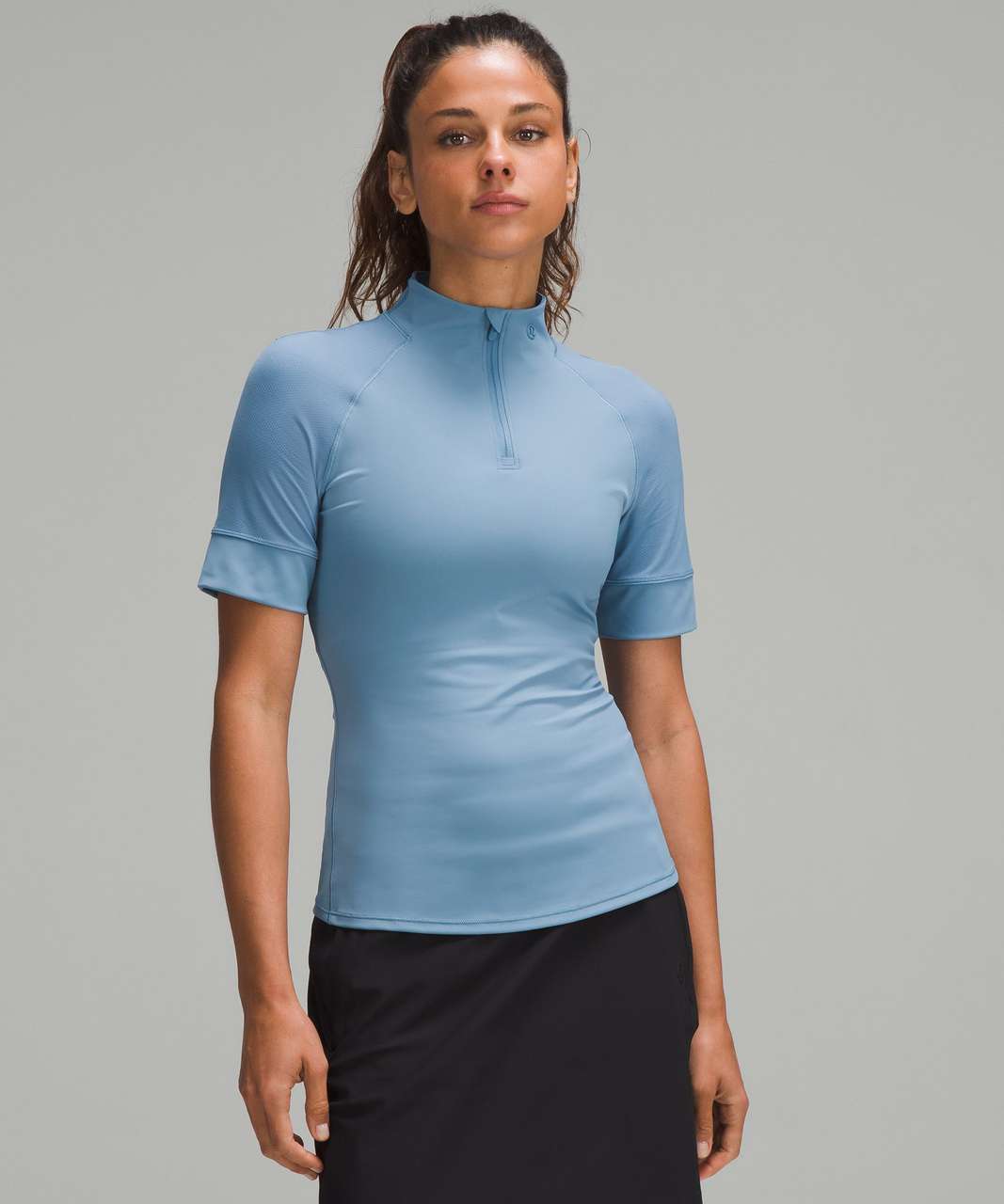 Lululemon Nulux Half-Zip Golf Short-Sleeve Shirt - Utility Blue