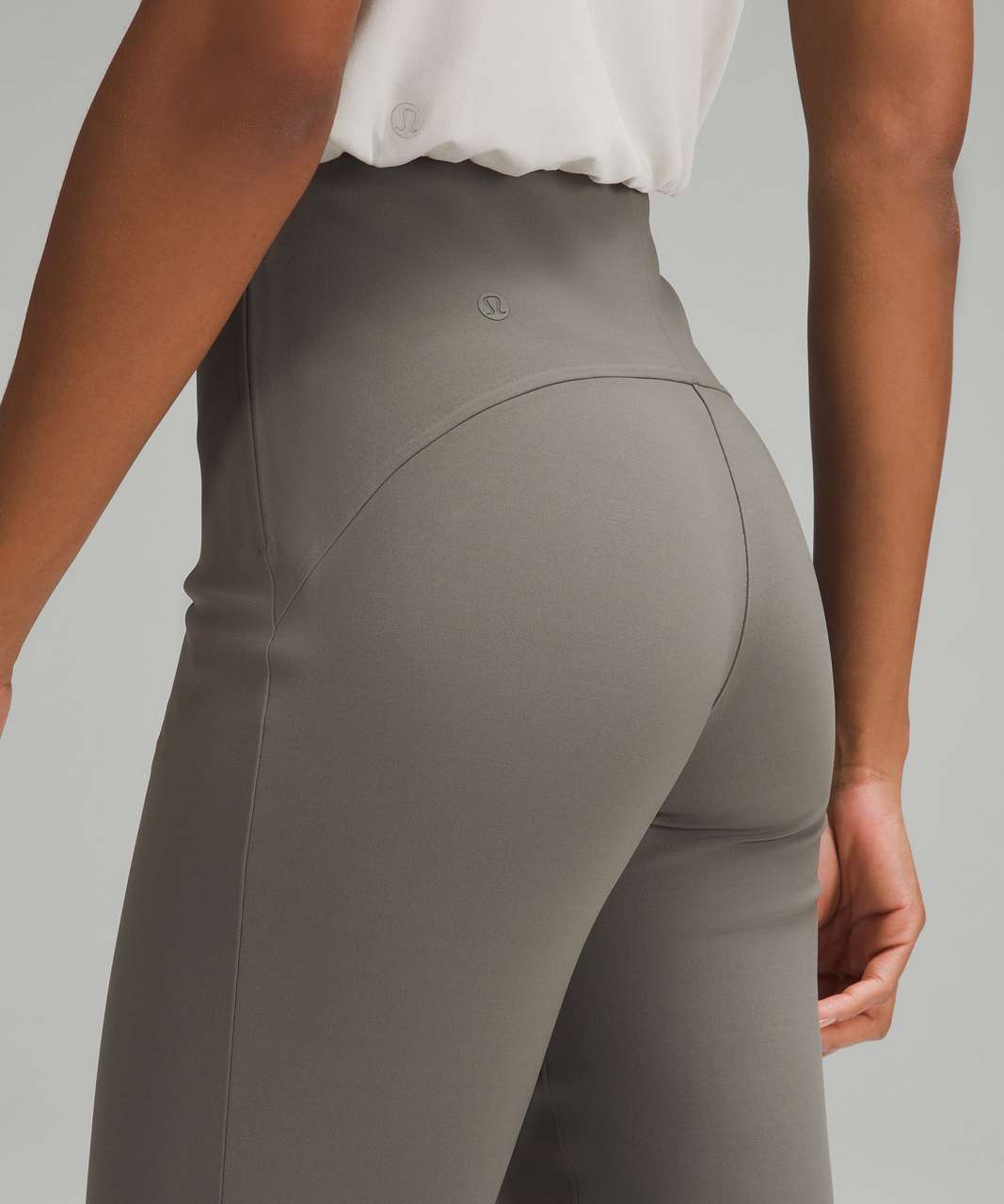 Lululemon Smooth Fit Pull-On High-Rise Cropped Pant - Grey Sage
