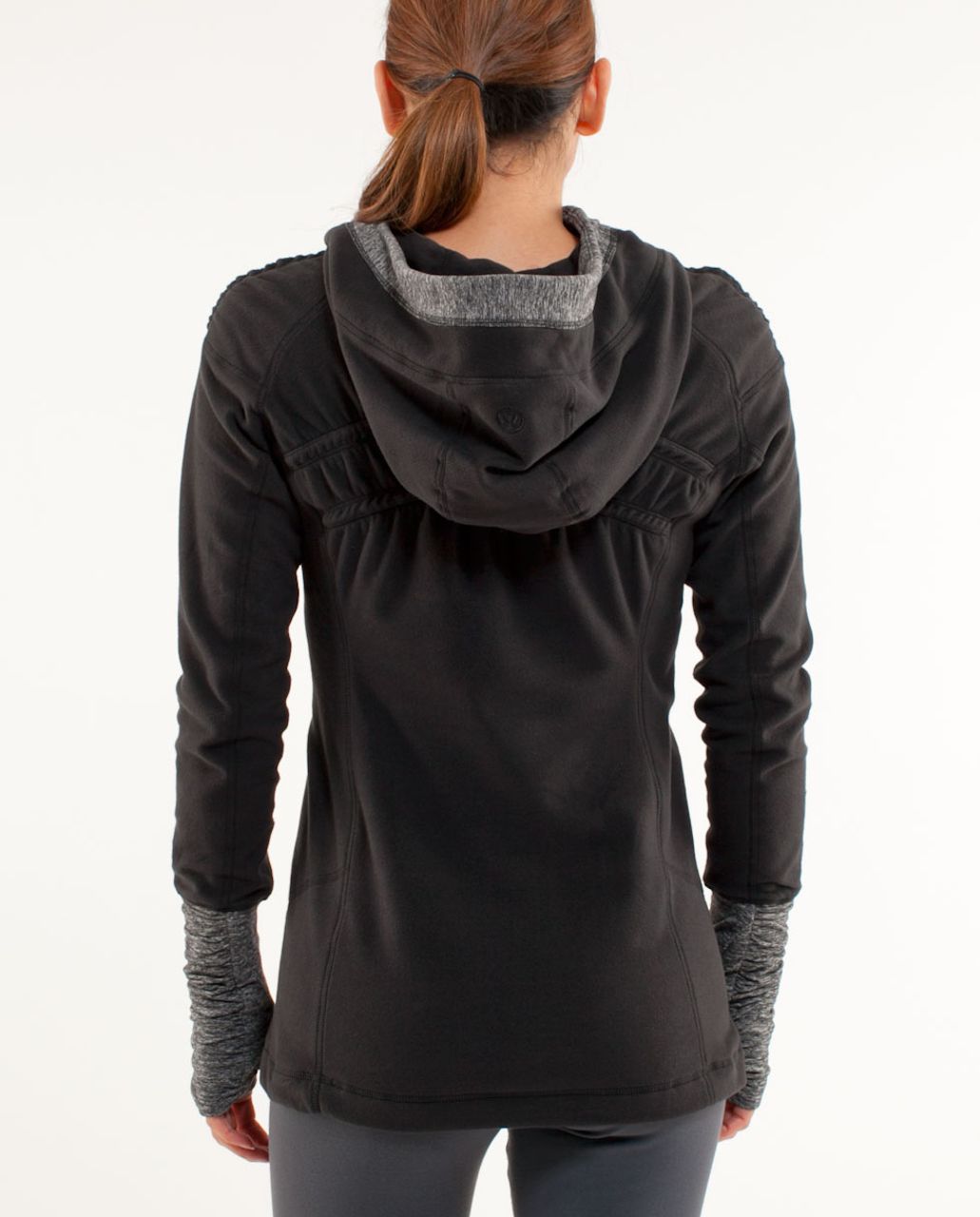 Lululemon Apres Yoga Pullover Fleece Hoodie/ Womens Size 8/ Thumb Holes