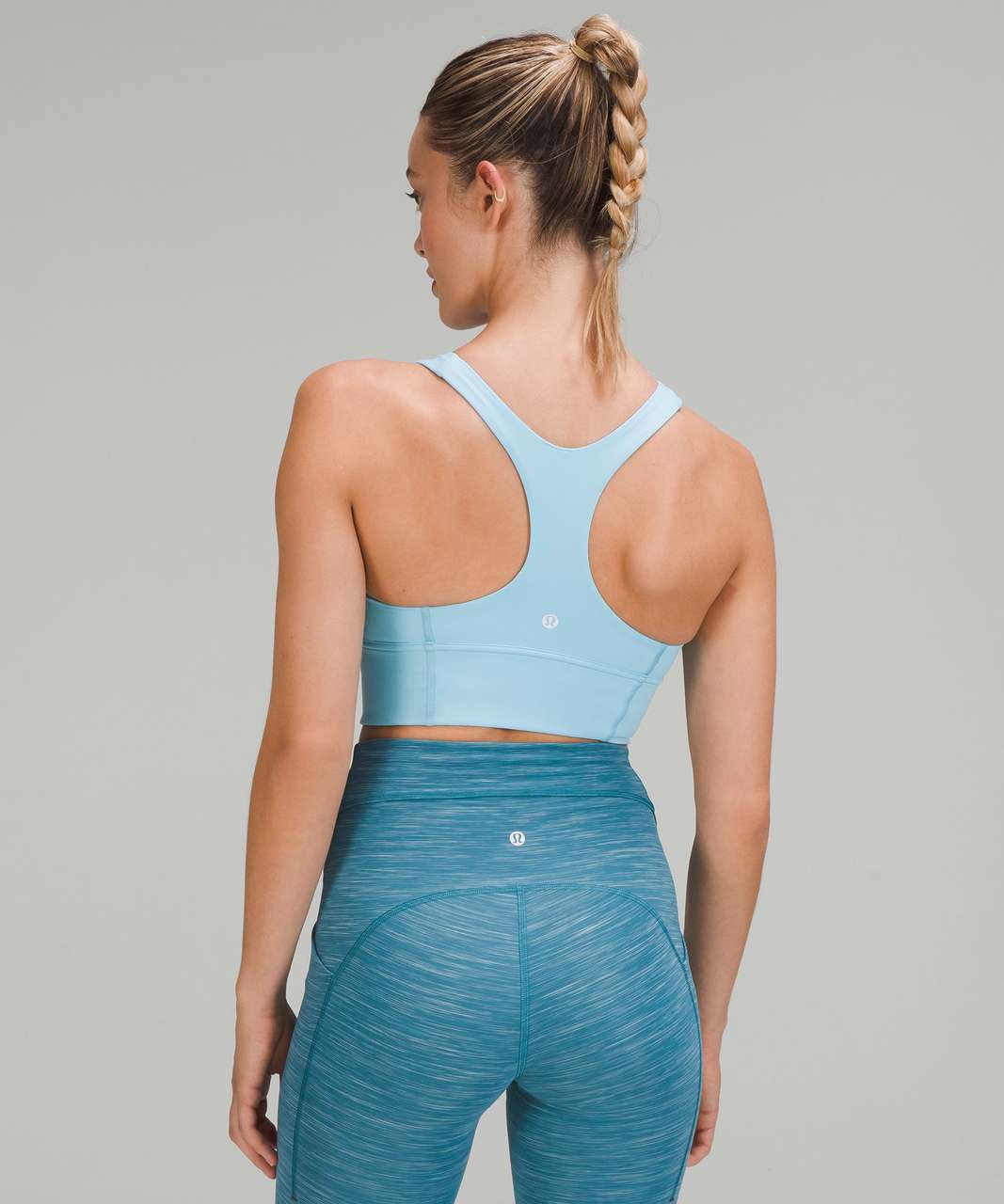 Lululemon Wunder Train Strappy Racer Bra *Light Support, C/D Cup - Aero  Blue - lulu fanatics