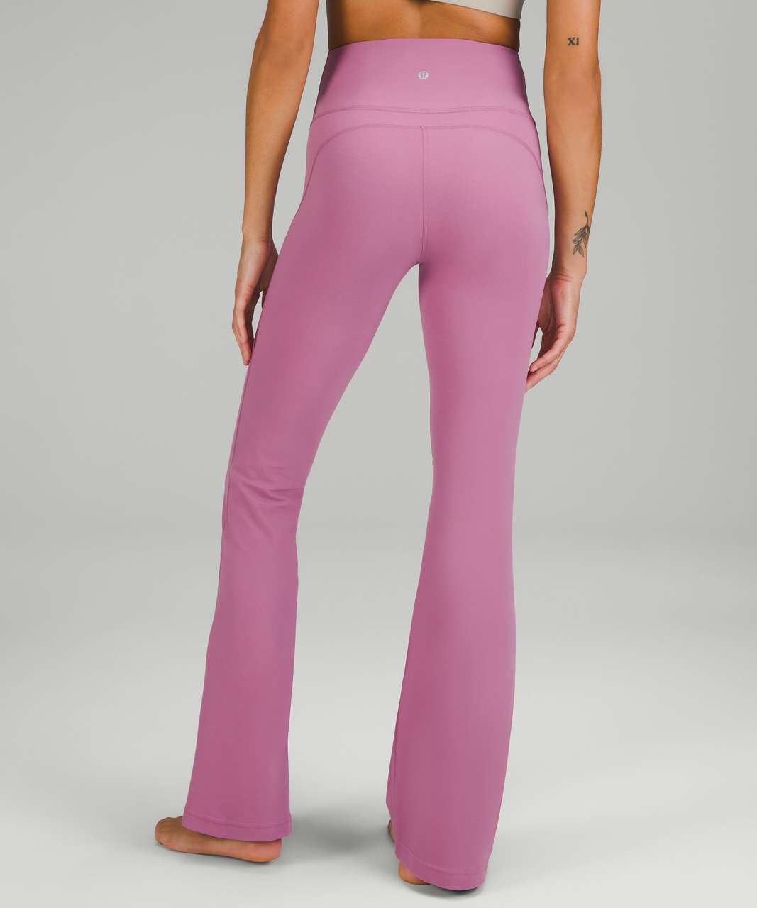 High Waist Flared Pink Yoga Pants Flare For Women Slim Fit Bell
