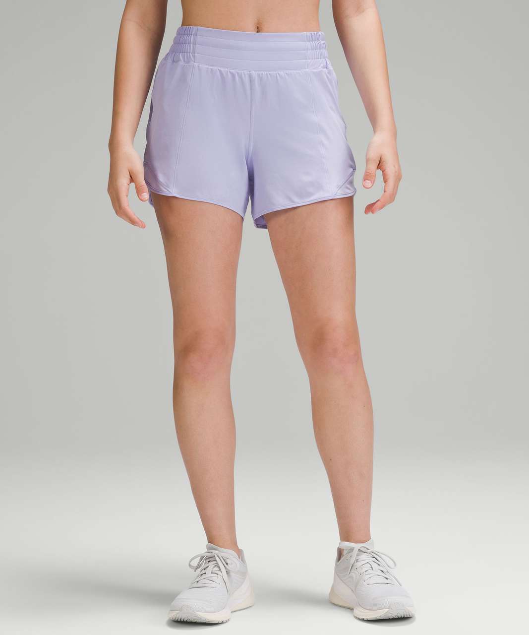 Lululemon Hotty Hot High-Rise Lined Short 4" - Lilac Smoke