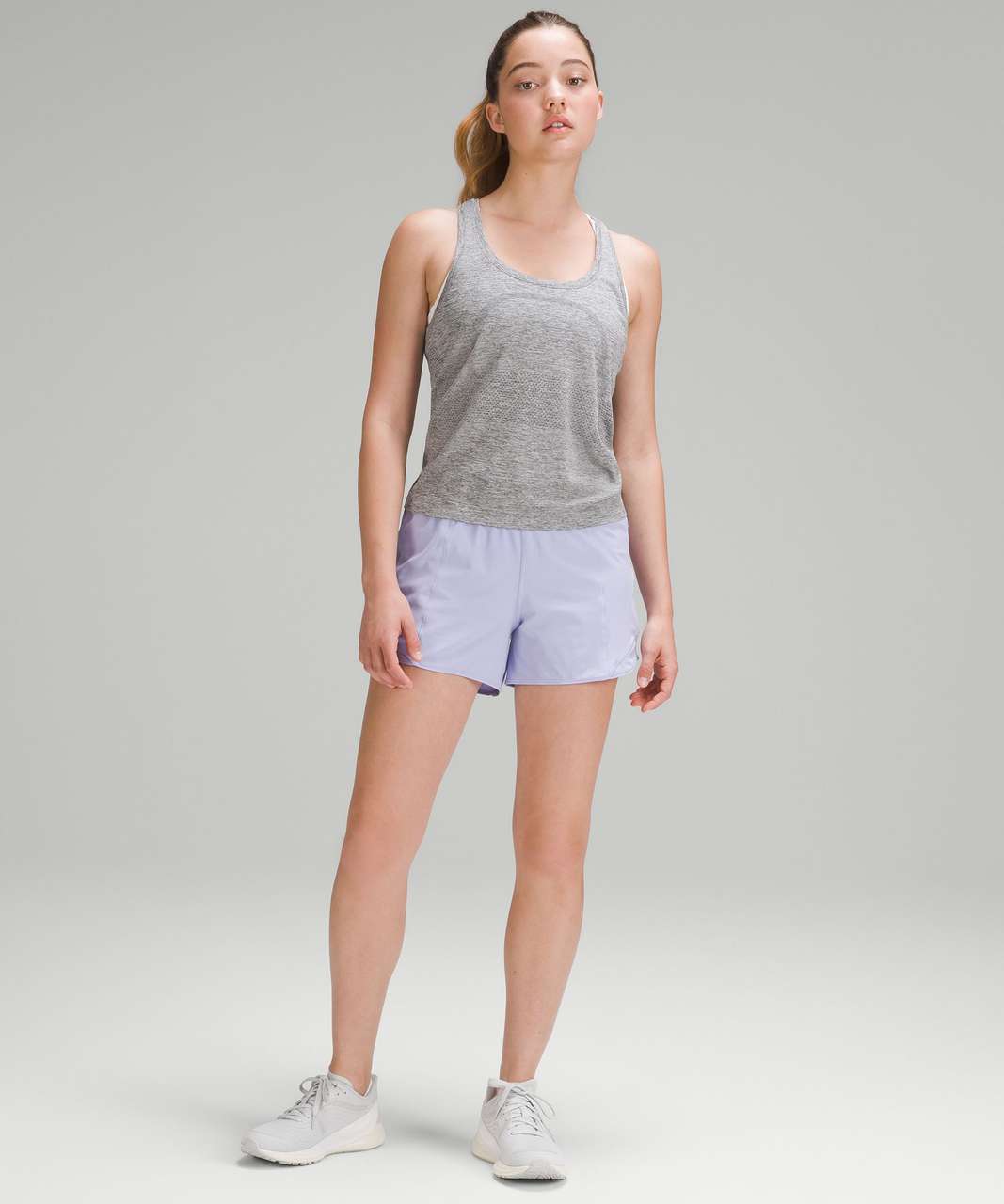 Lululemon Hotty Hot High-Rise Lined Short 4" - Lilac Smoke