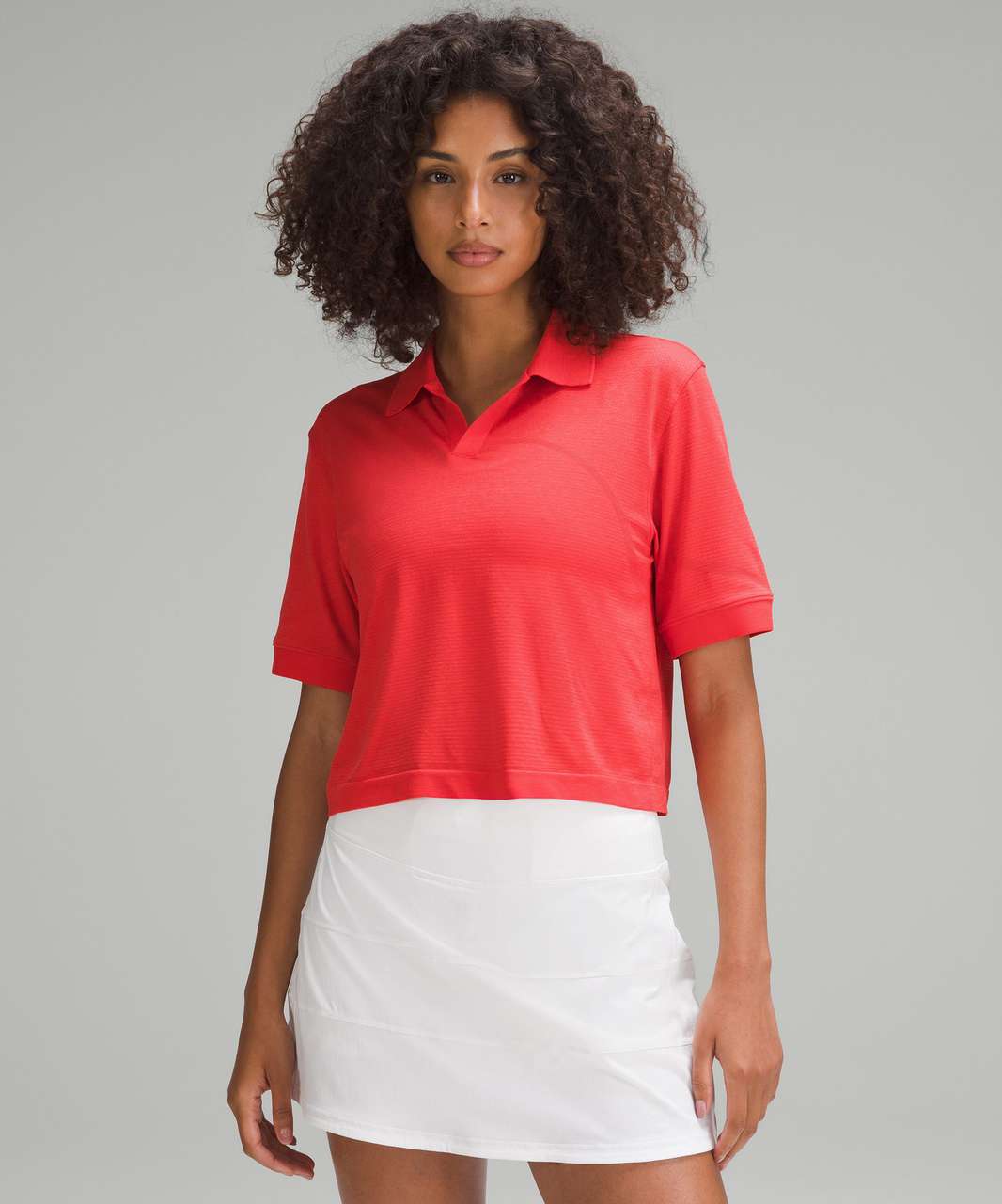 Lululemon Swiftly Tech Relaxed-Fit Polo Shirt - Hot Heat / Red Glow