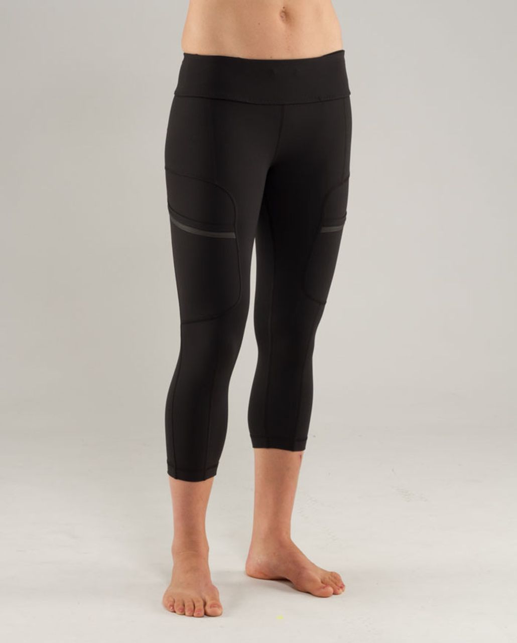 Lululemon Run: For Your Life Crop - Black - lulu fanatics