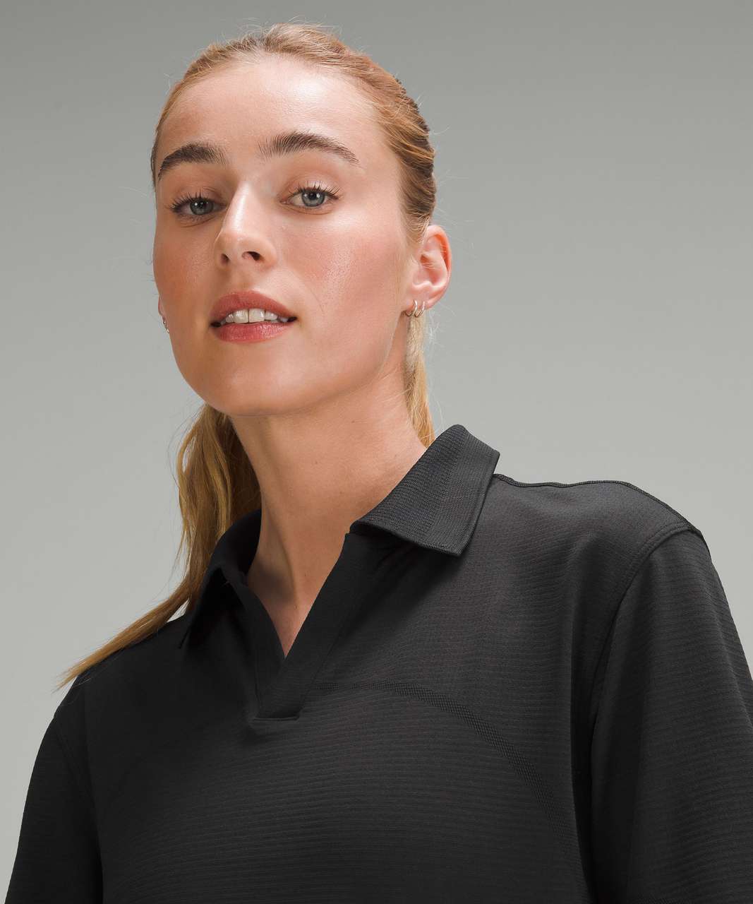 Lululemon Swiftly Tech Relaxed-Fit Polo Shirt - Black / Black