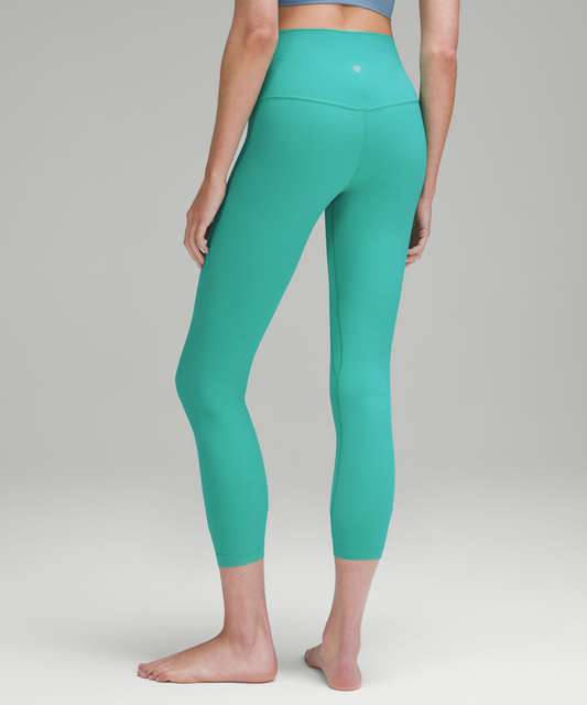 Women's Lululemon Align Pant 25” Tie Dye Green Nulu SZ 6