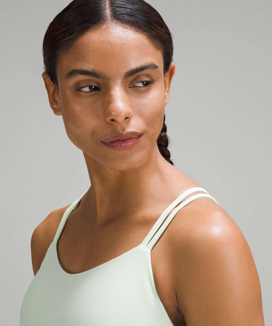 Lululemon Like a Cloud Ribbed Longline Bra *Light Support, B/C Cup -  Edamame Green - lulu fanatics