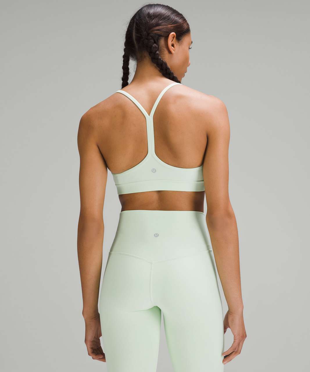 Lululemon Flow Y Bra Nulu *Light Support, A-C Cups - Kohlrabi Green