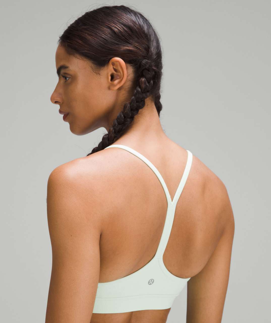 Lululemon Flow Y Bra Nulu *Light Support, A-C Cups - Kohlrabi Green - lulu  fanatics