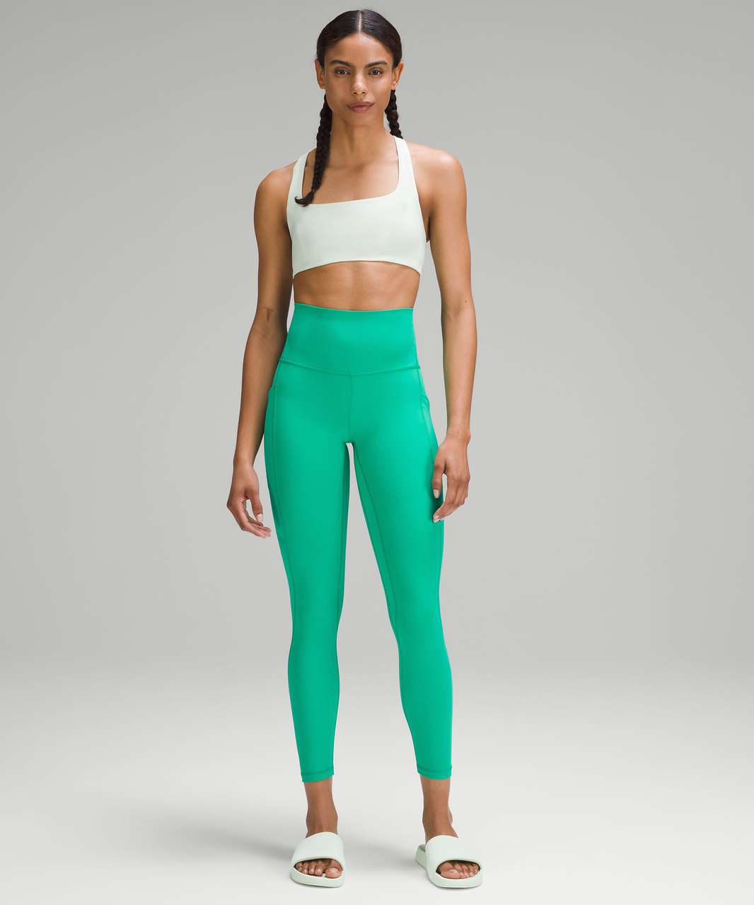 Lululemon SmoothCover Yoga Bra *Light Support, B/C Cup - Kohlrabi Green