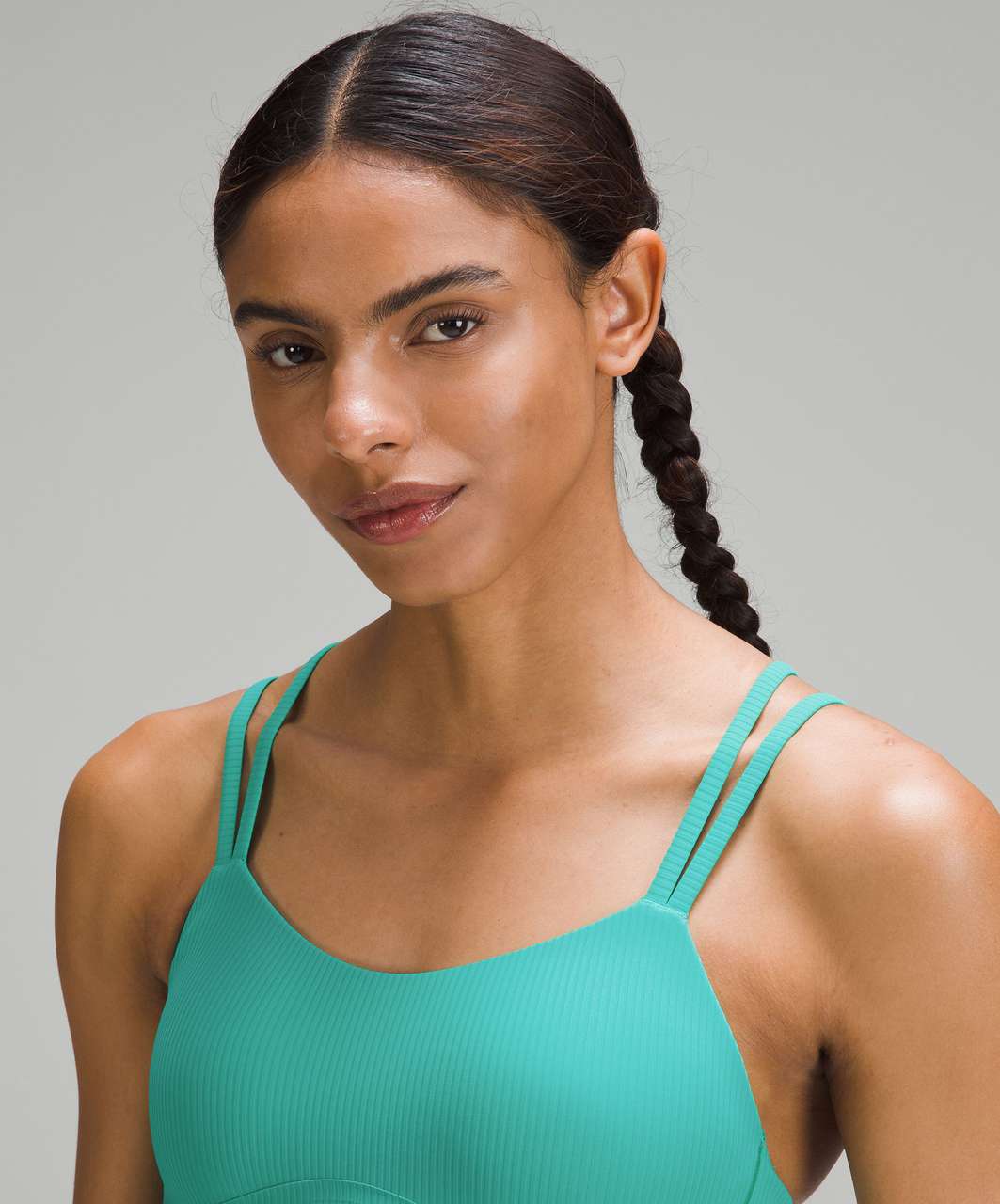 Lululemon Like a Cloud Longline Ribbed Bra *Light Support, D/DD Cups -  Edamame Green - lulu fanatics