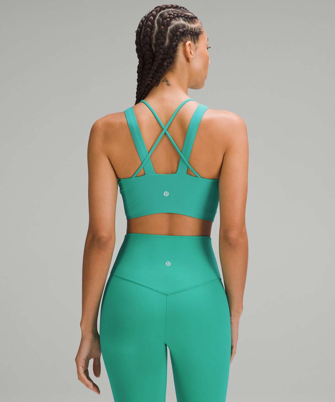 Green Like A Cloud longline low-impact sports bra, lululemon