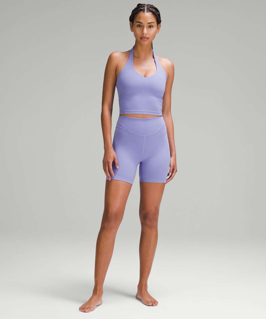 Lululemon Align Cut-Out High-Rise Short 6 - Dark Lavender - lulu fanatics