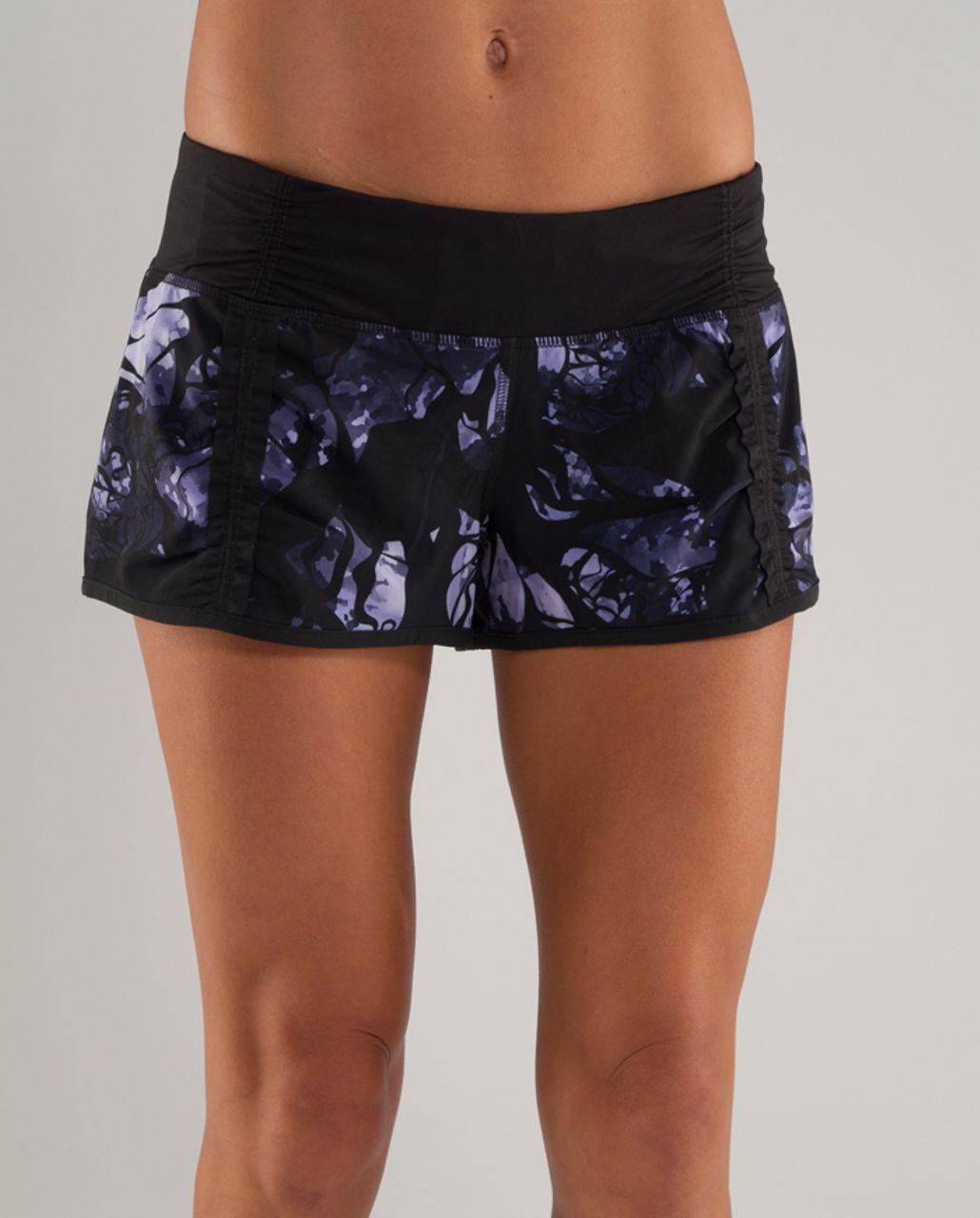 Lululemon Run:  Your Heart Out Short - Black Swan Creekside Camo /  Black