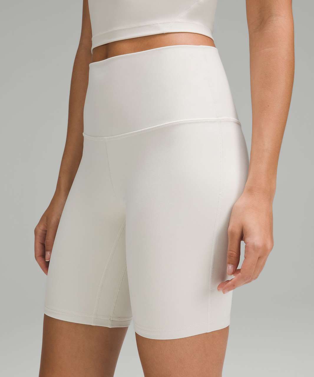 Lululemon Align High-Rise Short 4 - White - lulu fanatics