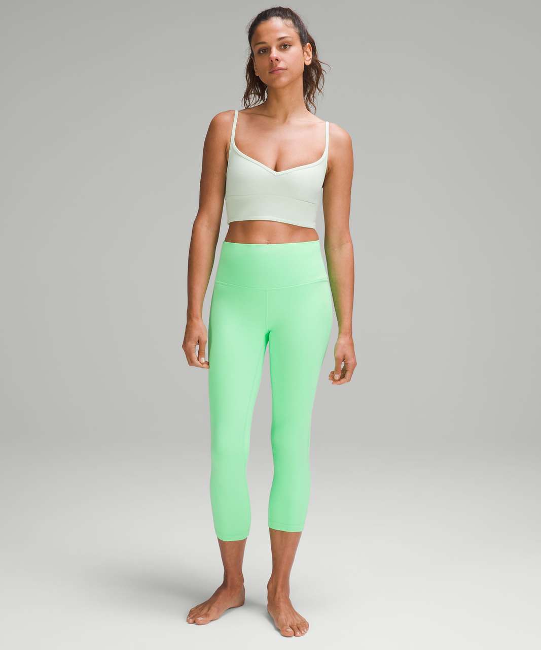 Lululemon Align Sweetheart Bra *Light Support, A/B Cup - Kohlrabi Green - lulu  fanatics