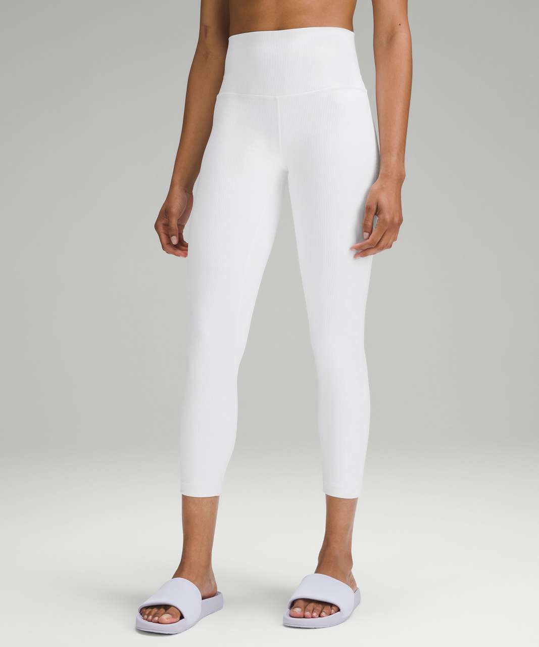 Lululemon Align Ribbed High-Rise Pant 25 - White - lulu fanatics