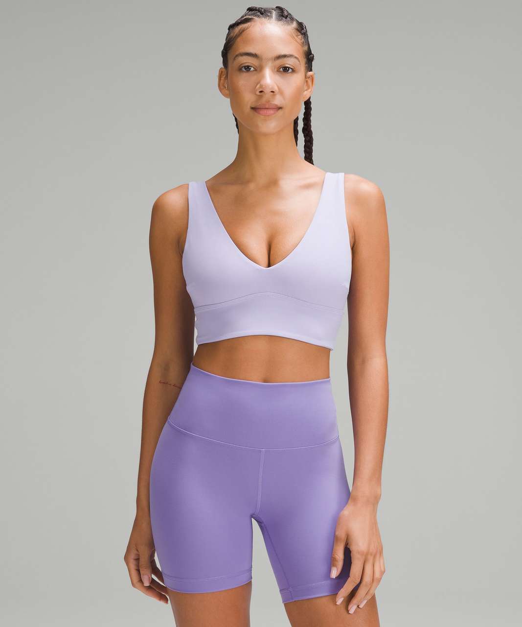 Lululemon Deep V Bra - Lilac - lulu fanatics