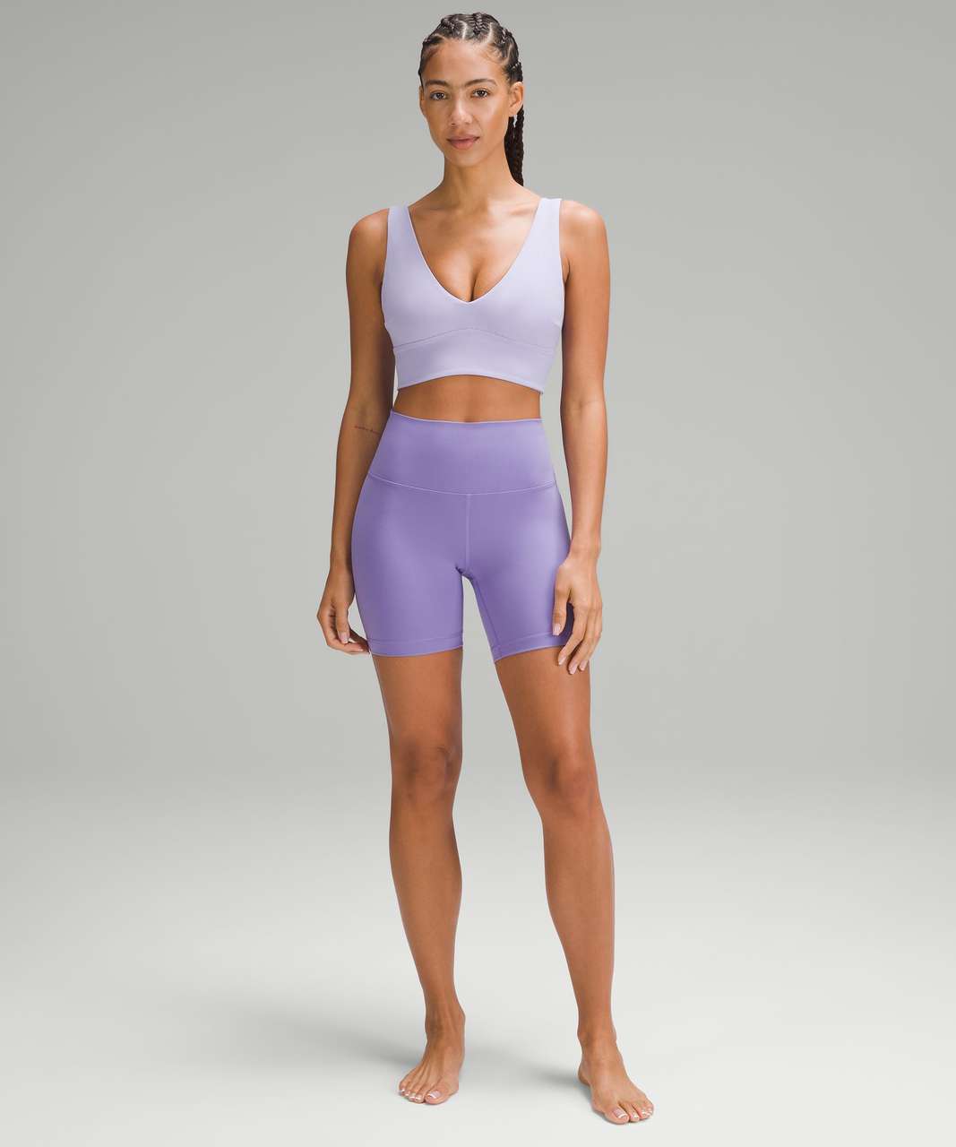 Lululemon Align V-Neck Bra *Light Support, C/D Cup - Lilac Smoke