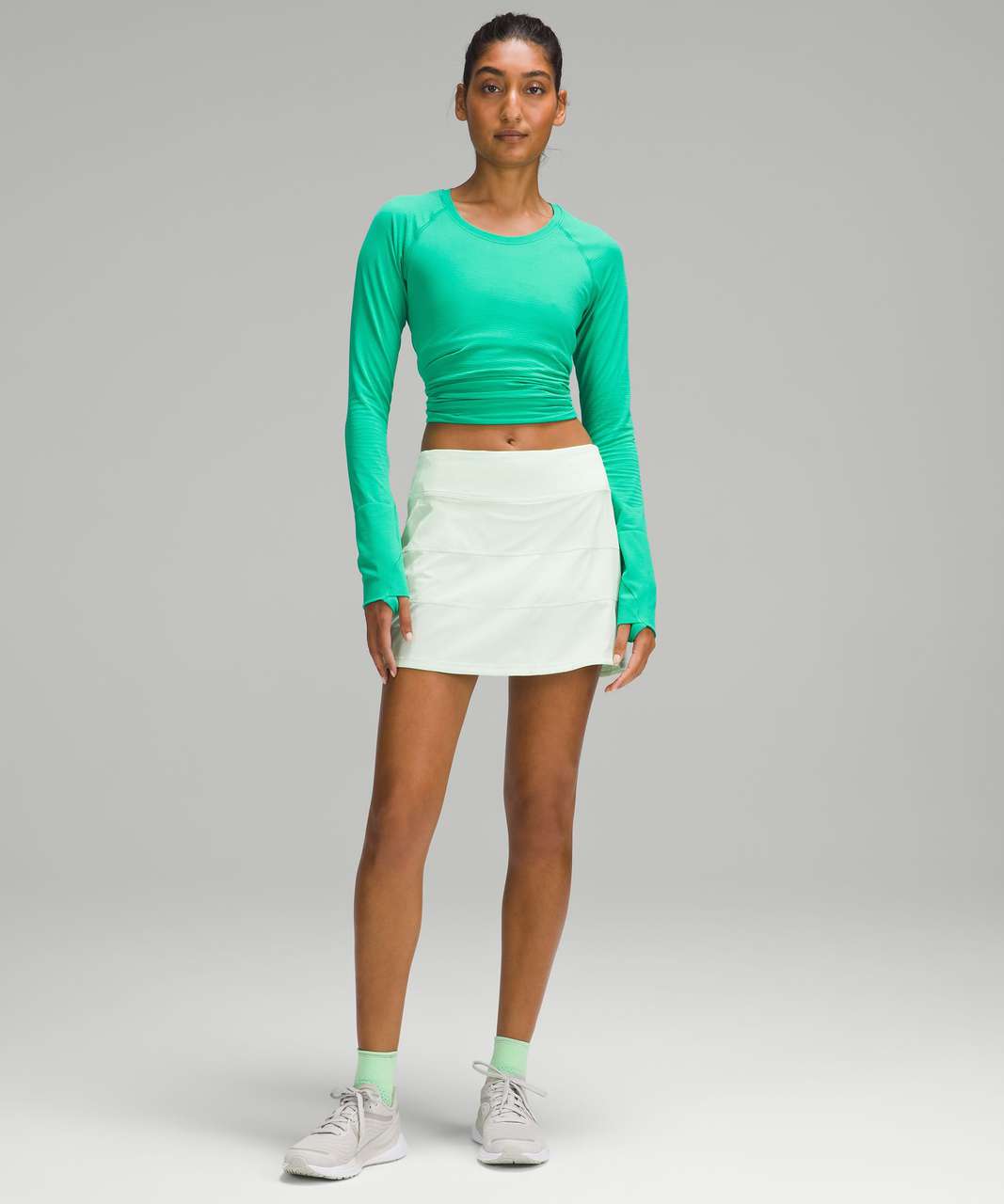Lululemon Pace Rival Mid-Rise Skirt *Long - Kohlrabi Green