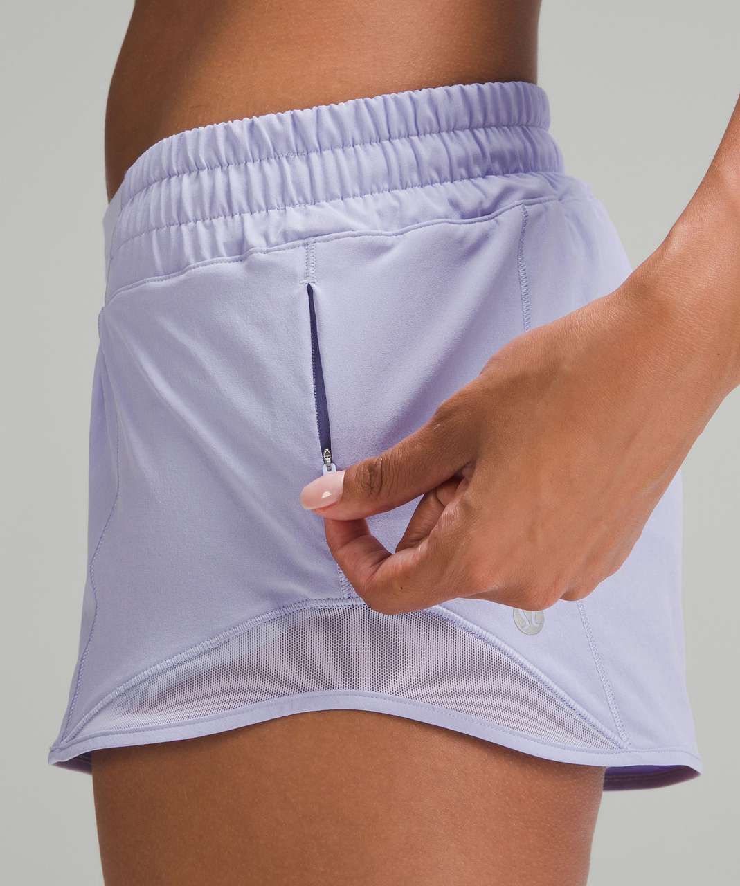 Lululemon Hotty Hot Low-Rise Lined Short 2.5" - Lilac Smoke