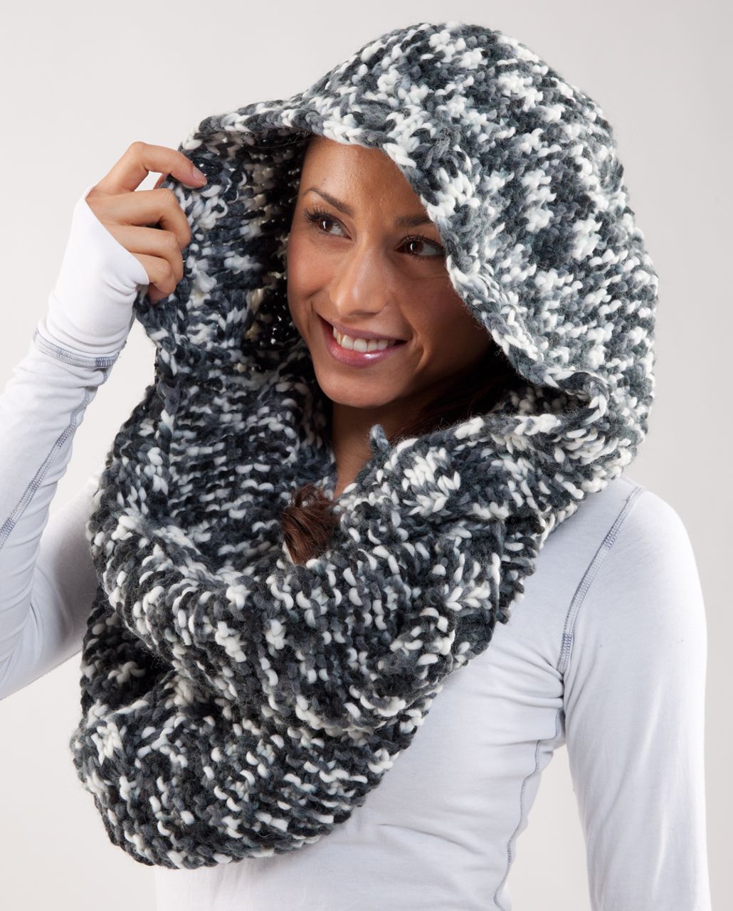 Moonstone and Stars Black Scarf –