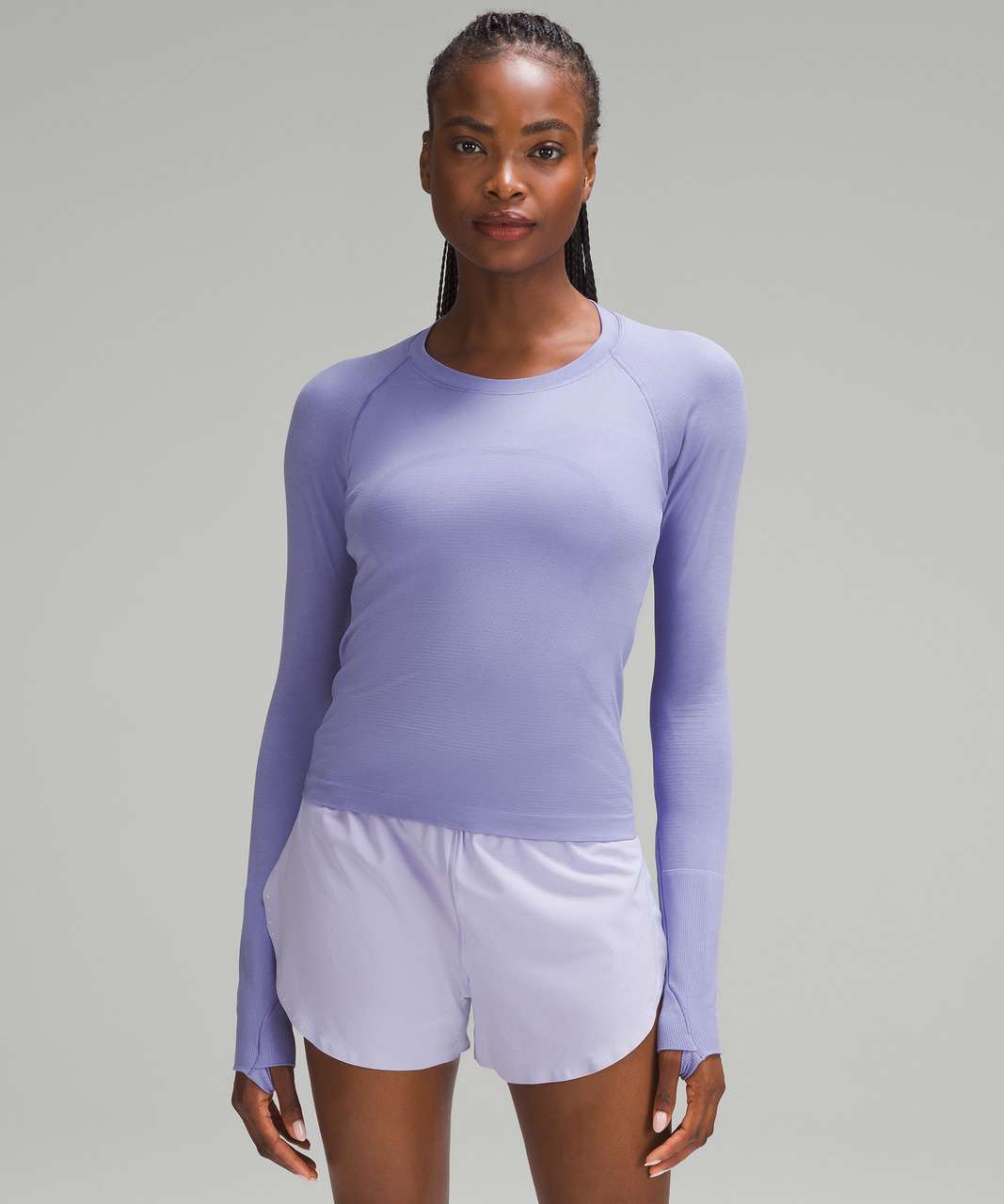 Lululemon Swiftly Tech Long-Sleeve Shirt 2.0 *Race Length - Dark Lavender / Dark Lavender