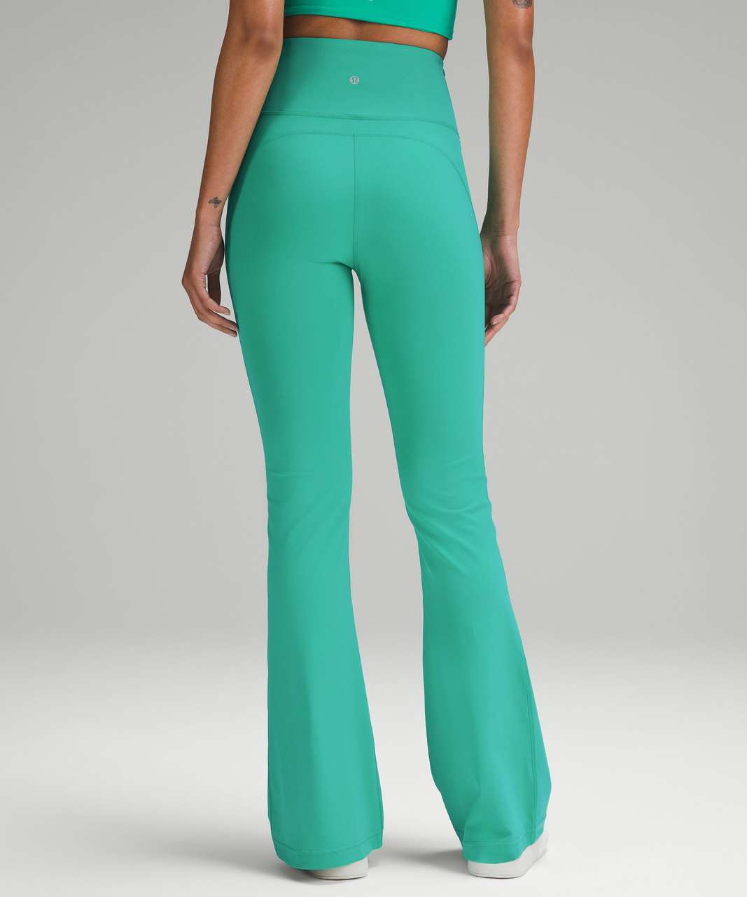 lululemon athletica, Pants & Jumpsuits, Lululemon Groove Nulu Flare Pant  Shr Brzg Bronze Green Nwt