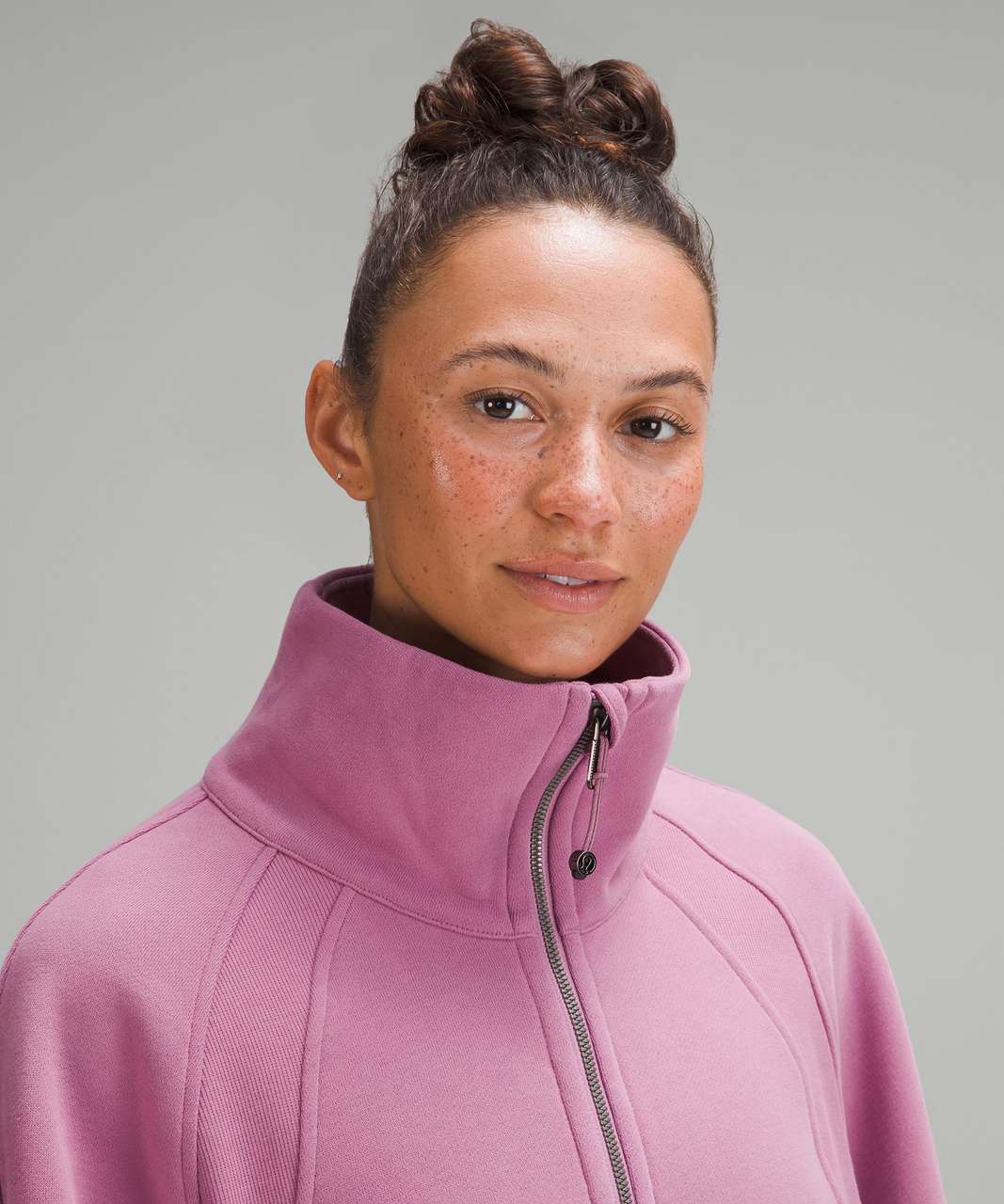 Lululemon Scuba Oversized Funnel Neck Half-Zip - Smoky Red - lulu fanatics