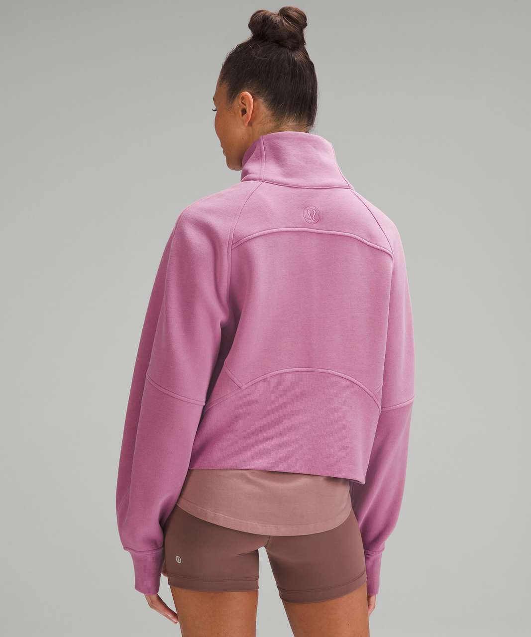 Lululemon Scuba Oversized Funnel Neck Half Zip - Velvet Dust