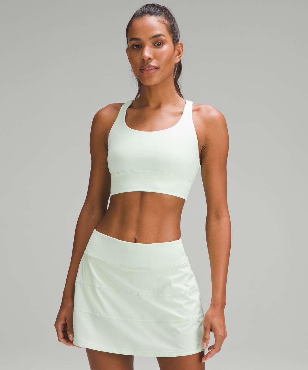 Lululemon Energy Longline Bra *Medium Support, B–D Cups - Kohlrabi Green