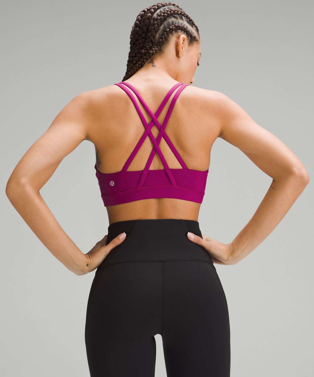 Power Medium Support Sports Bra - Magenta Fusion Purple, Women's Sports  Bras