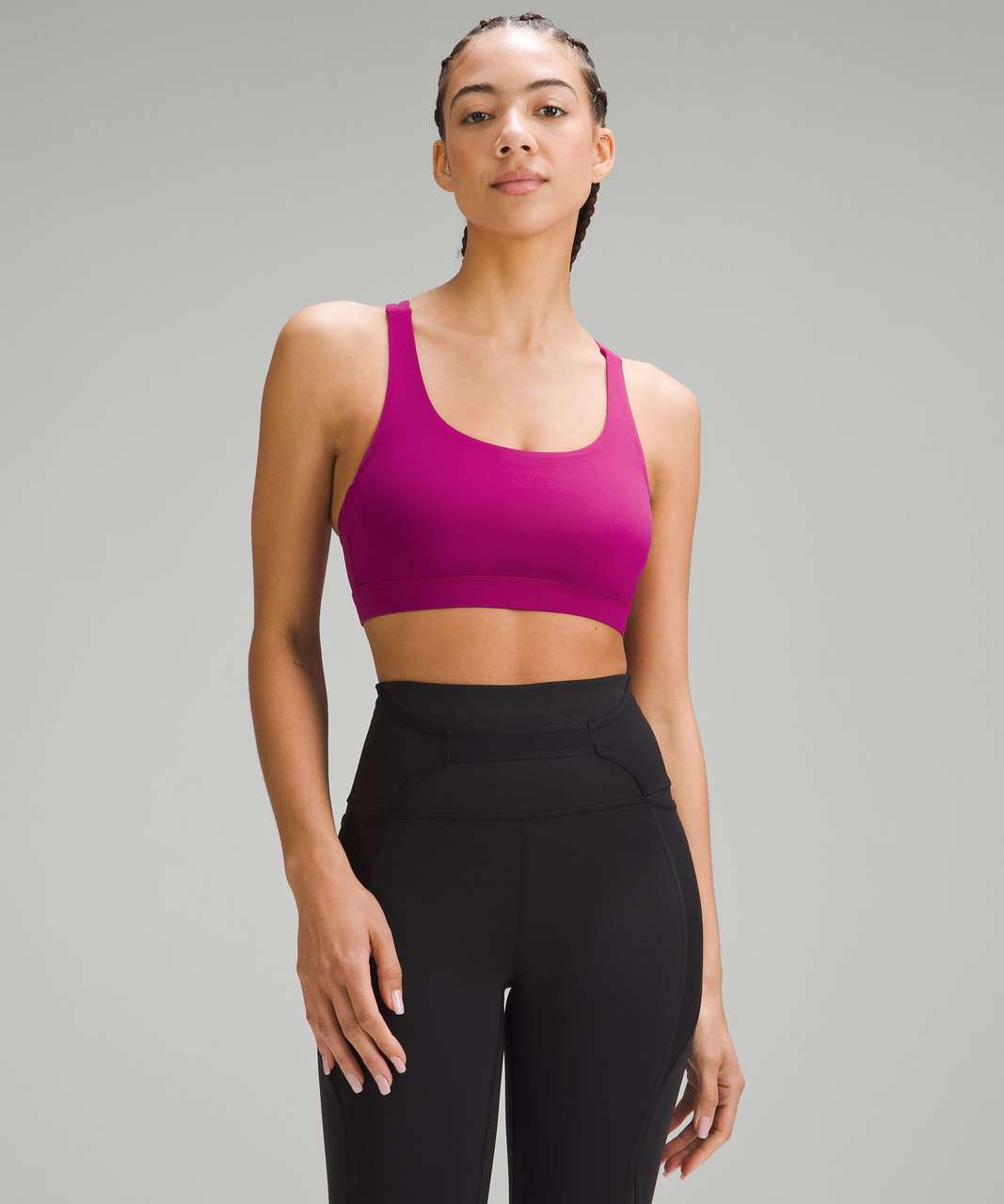 Power Medium Support Sports Bra - Hot Pink