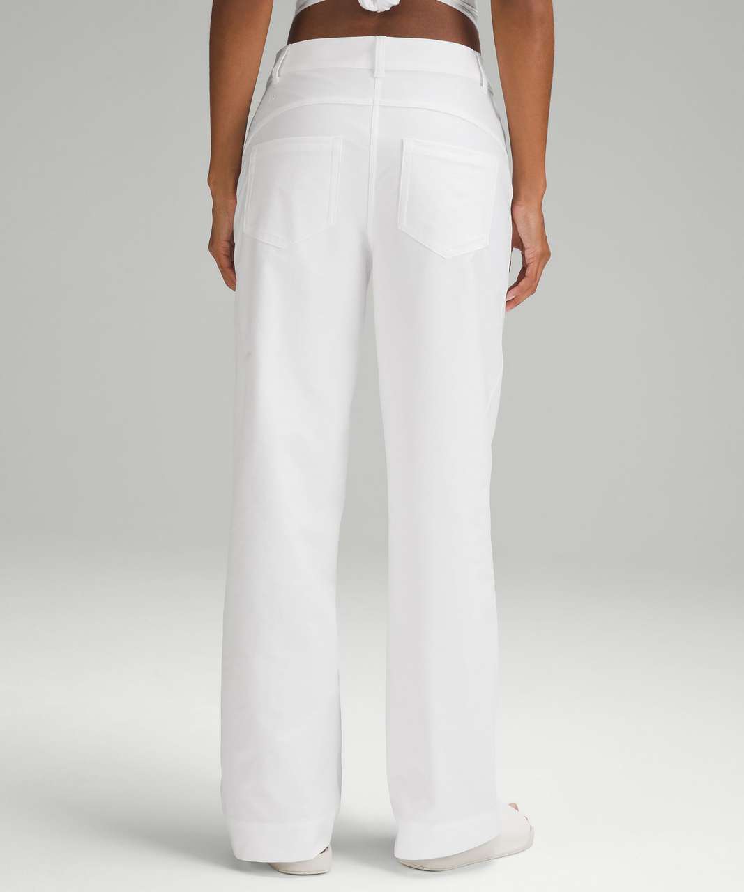 Meaning Business High Rise Satin Wide Leg Pants (Off White) · NanaMacs