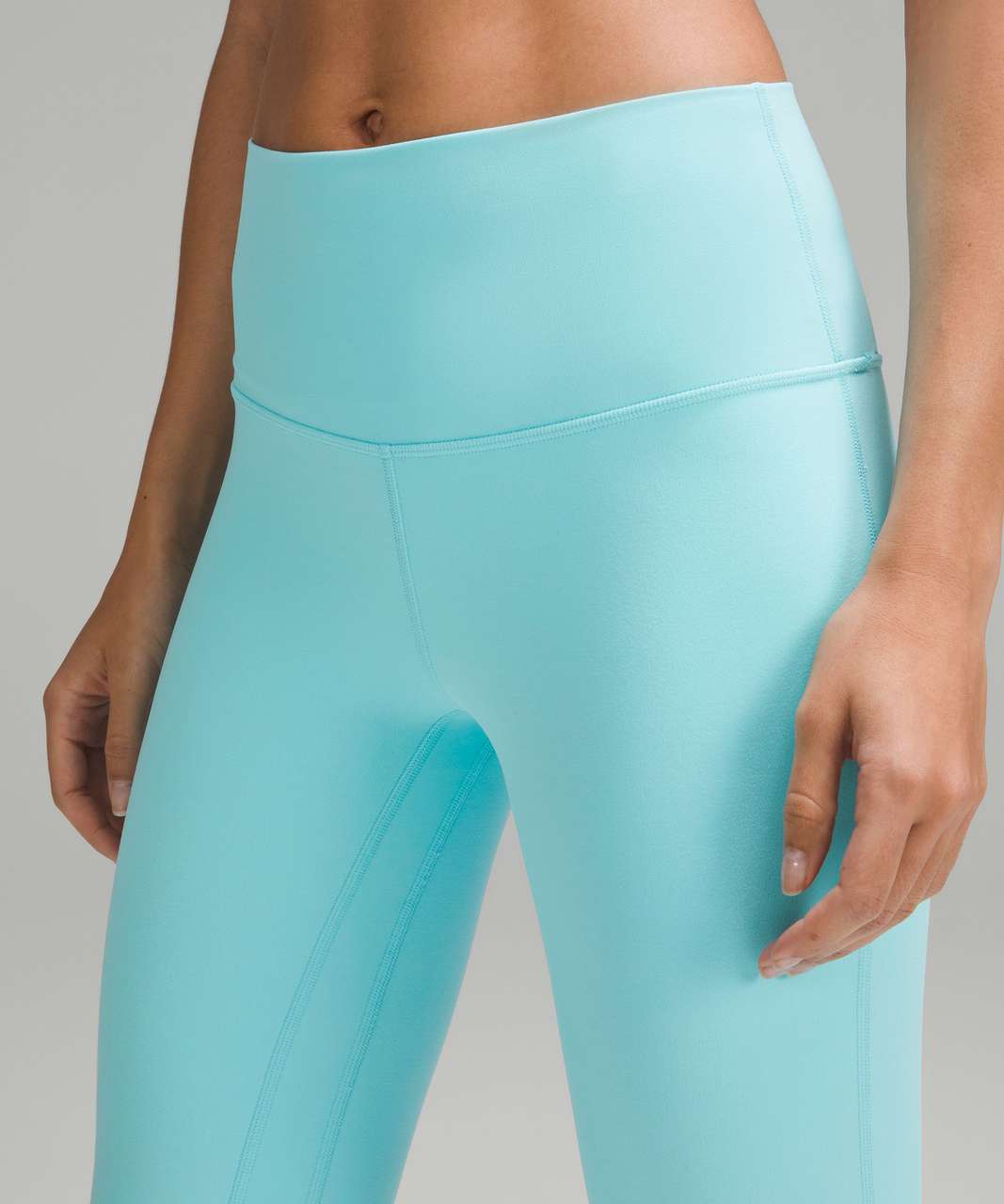 Lululemon Align High-Rise Crop 21 - Cyan Blue - lulu fanatics