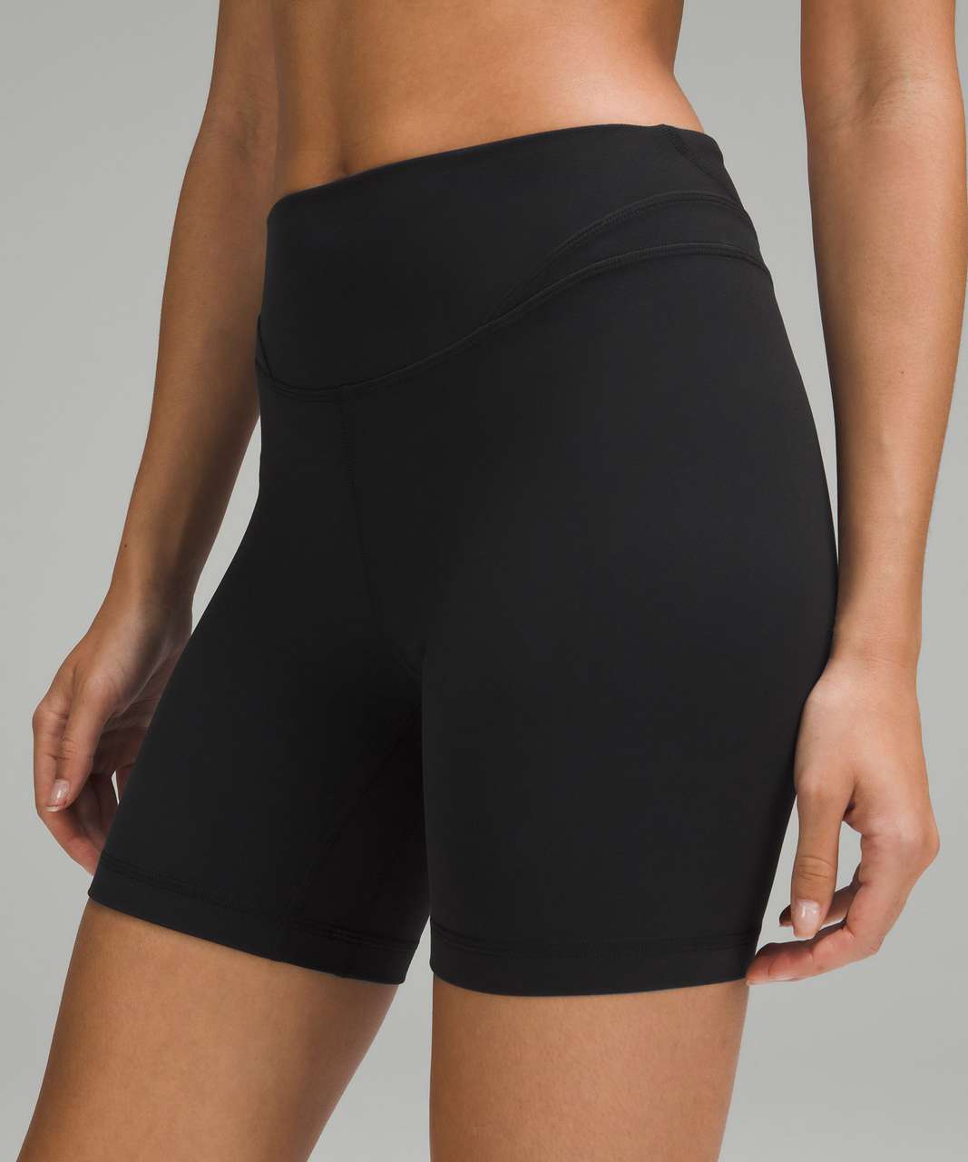 Lululemon Align Curve Seam High-Rise Short 6 - Black - lulu fanatics